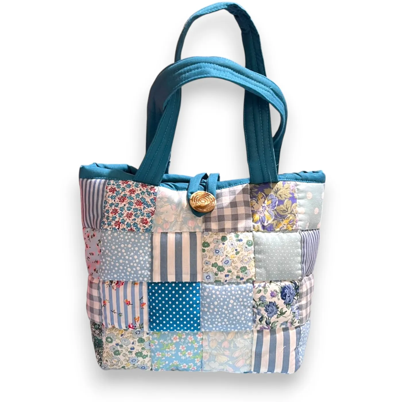 Tas Kotak Kecil Motif Bunga — tampilan 4