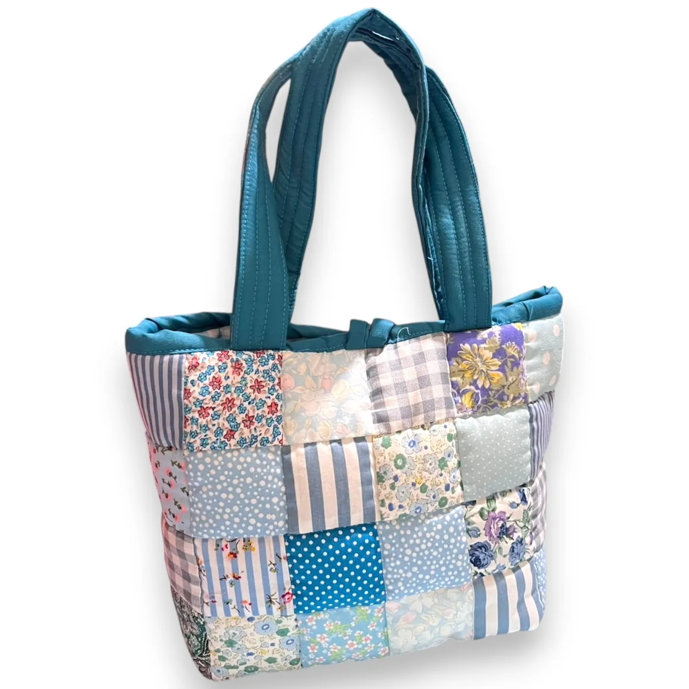 Tas Kotak Kecil Motif Bunga — tampilan 5