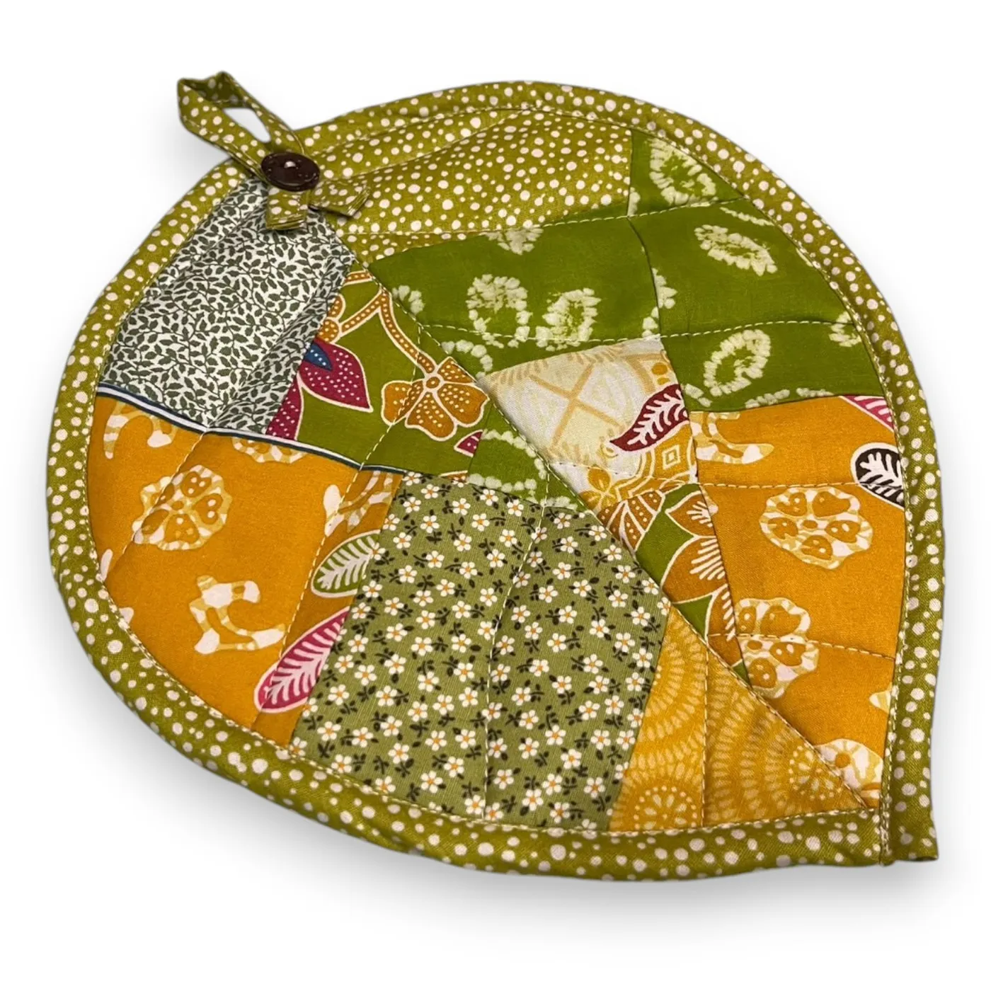 Set Cempal Perca Motif Daun (Set 3 Ukuran) — tampilan 3