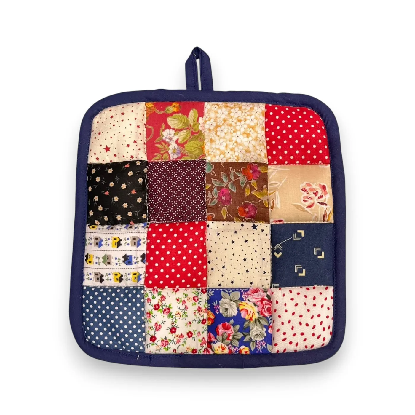 Cempal Pot Holder Kain Perca Motif — tampilan 2