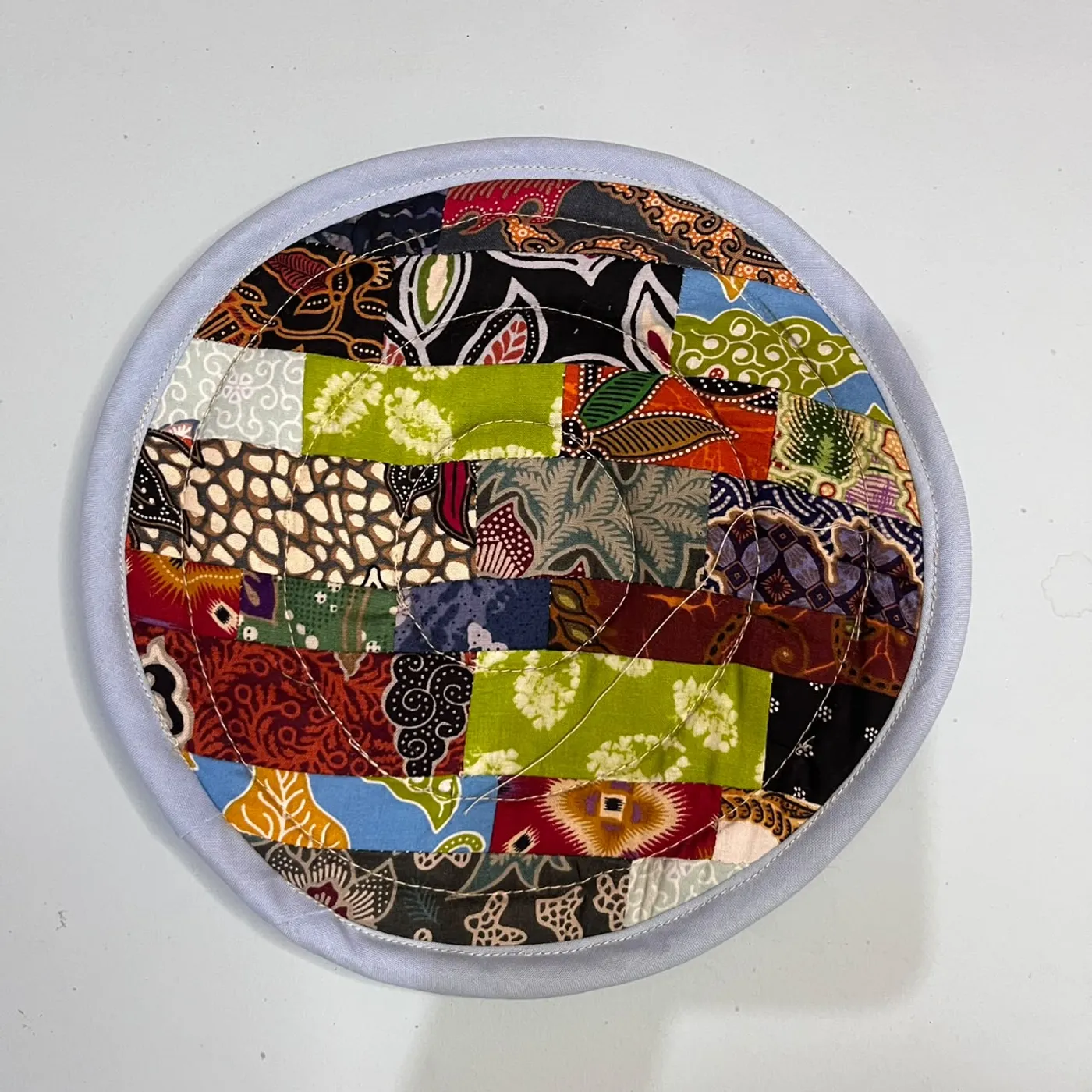 Cempal Pot Holder Kain Perca Motif — tampilan 6