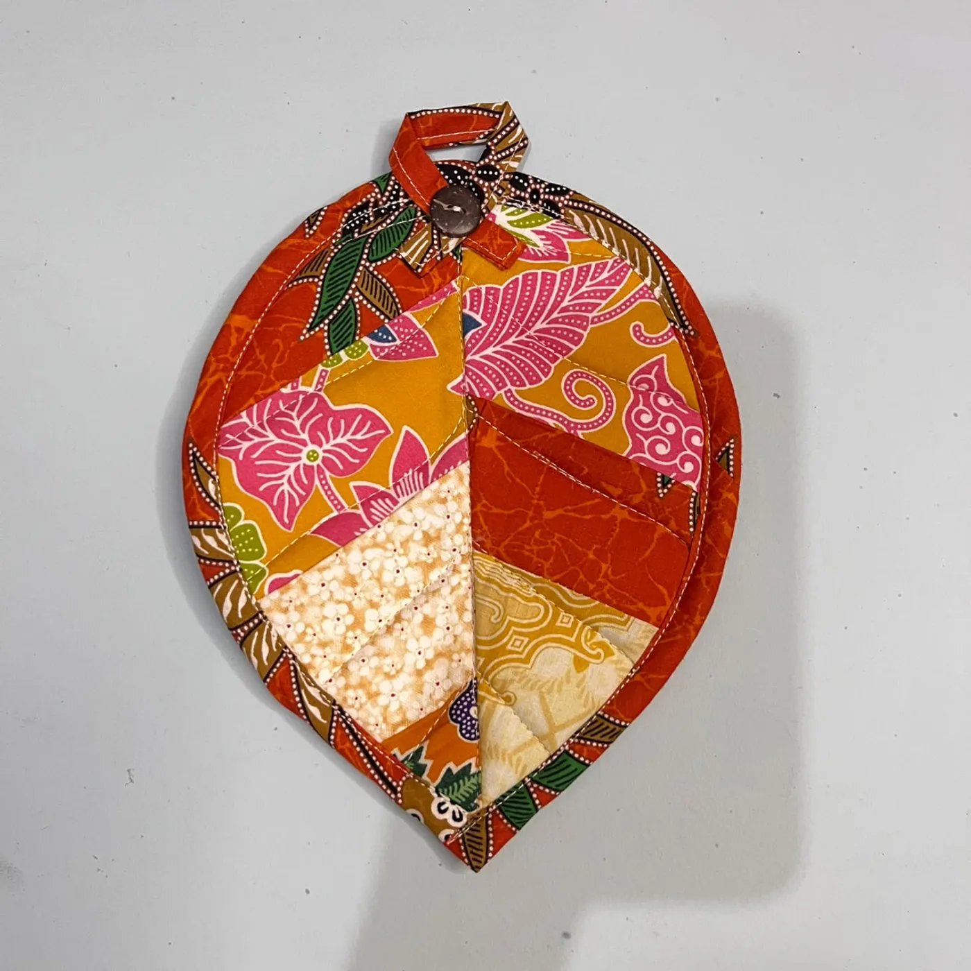 Cempal Pot Holder Kain Perca Motif — tampilan 7