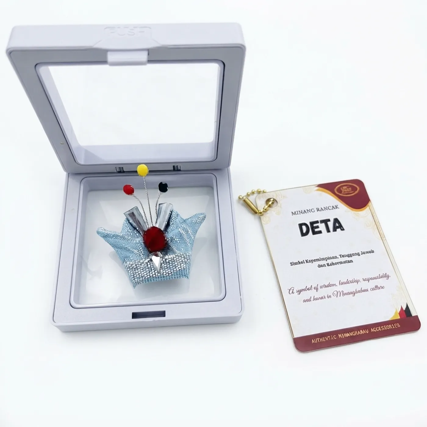 Minang Deta Brooch – Authentic Minangkabau Series — tampilan 2