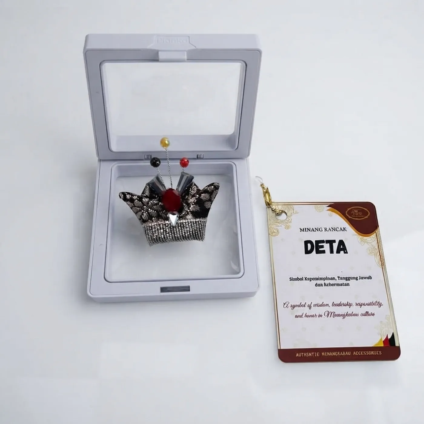 Minang Deta Brooch – Authentic Minangkabau Series — tampilan 3