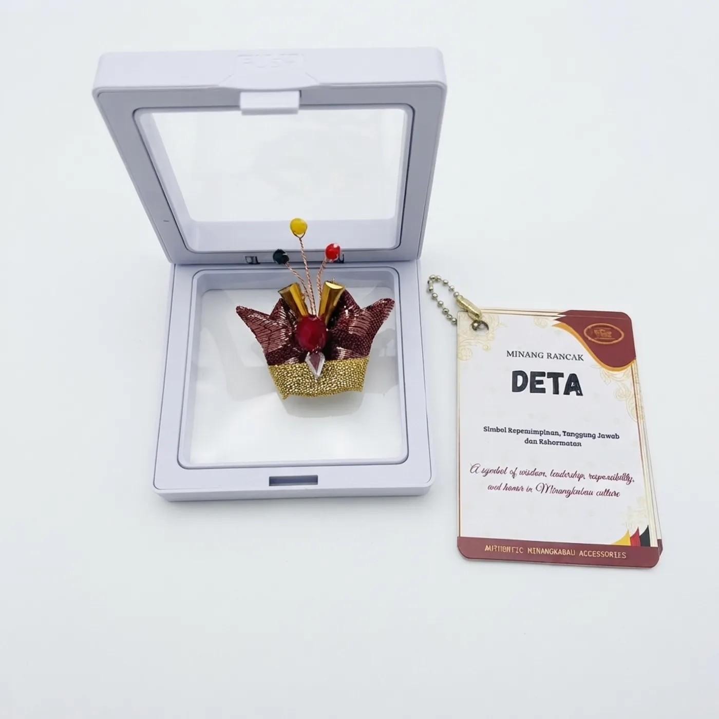 Minang Deta Brooch – Authentic Minangkabau Series — tampilan 6