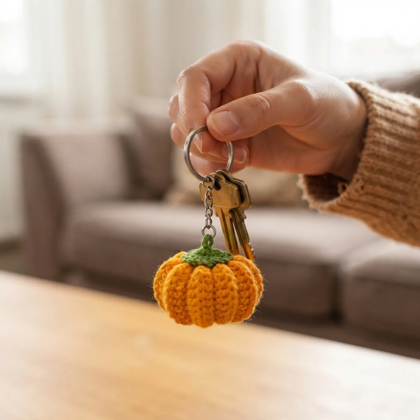 PumpkinPuff Keychain — tampilan 3