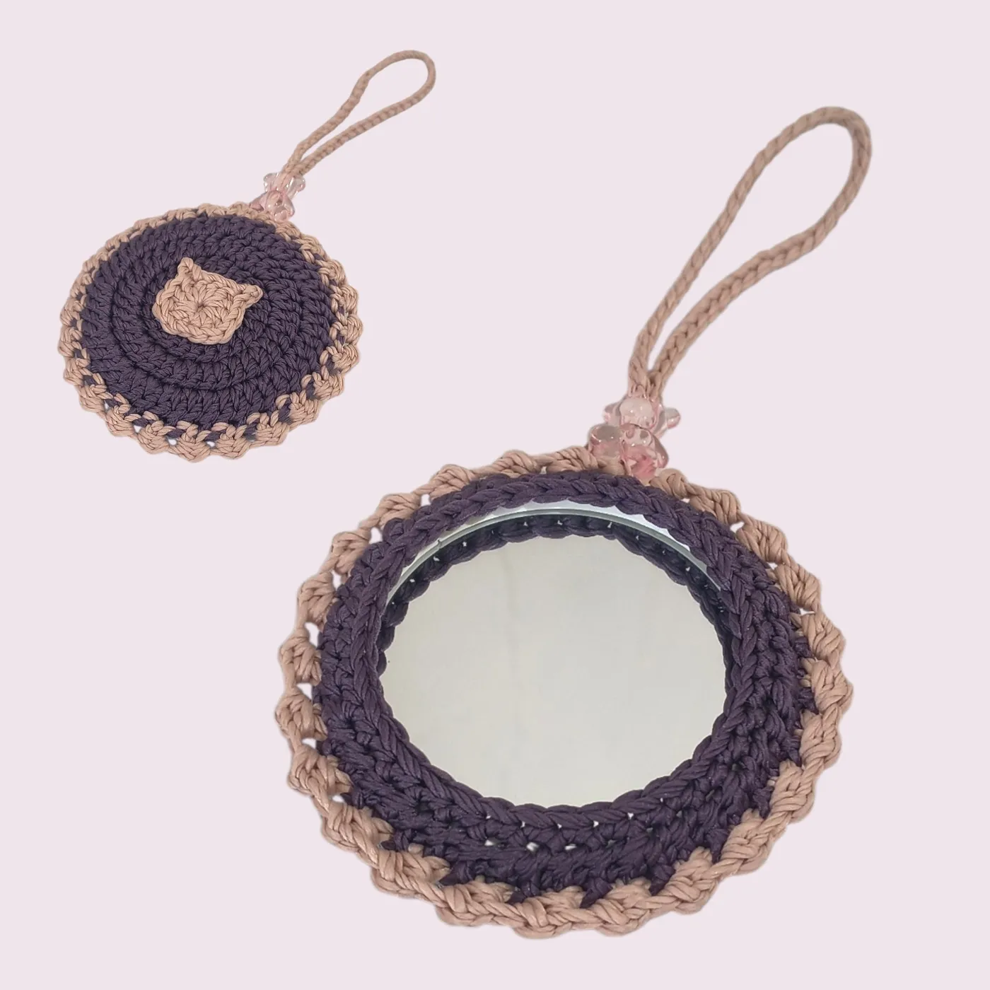 Crochet Mirror Bag Charm | Gantungan cermin rajut — Pawfect — tampilan 7