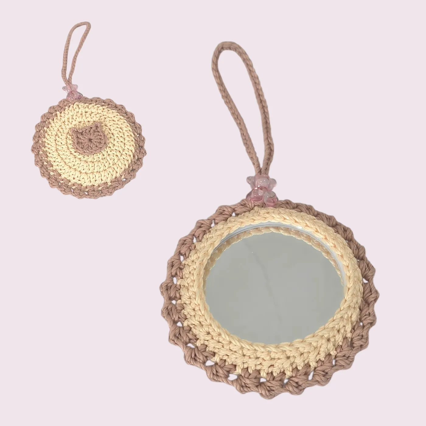 Crochet Mirror Bag Charm | Gantungan cermin rajut — Pawfect — tampilan 3
