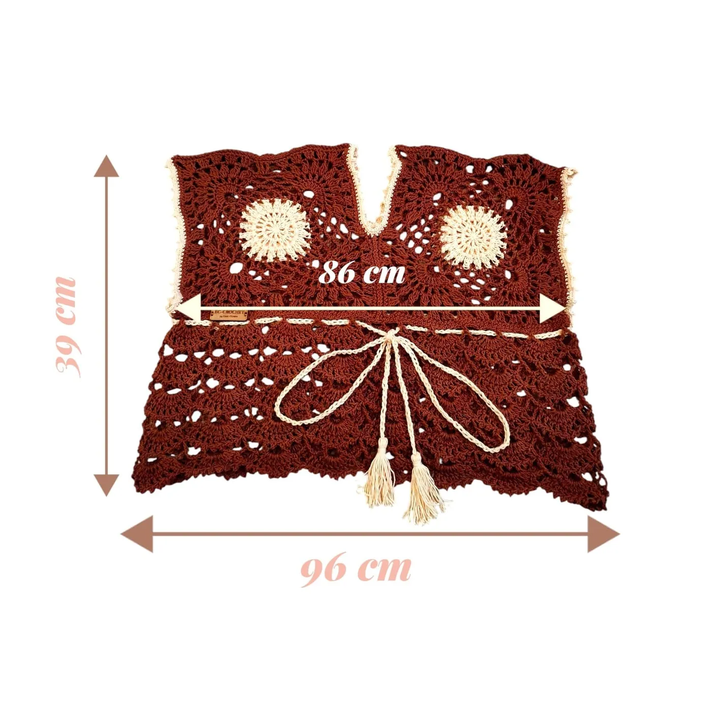 Crop Top Rajut - Walnut — tampilan 5