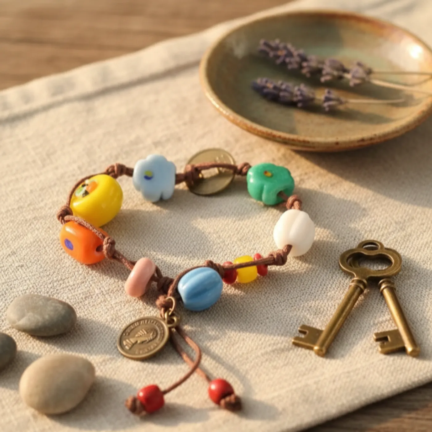Gelang Bohemian Colorful Beads — tampilan 2