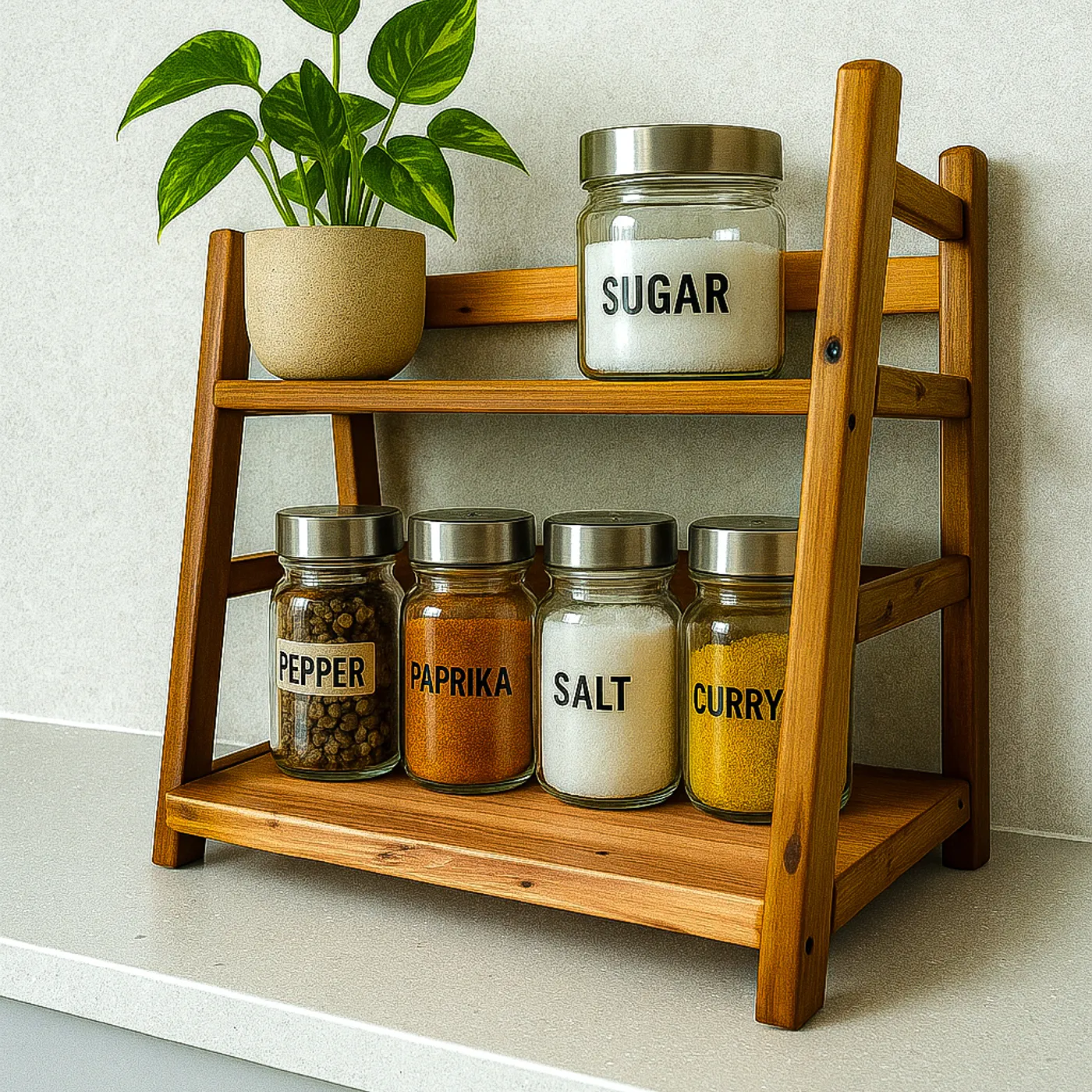 Aesthetic Kitchen Starter Kit - Dekorasi Rumah Estetik - Dekorasi Natural — tampilan 2