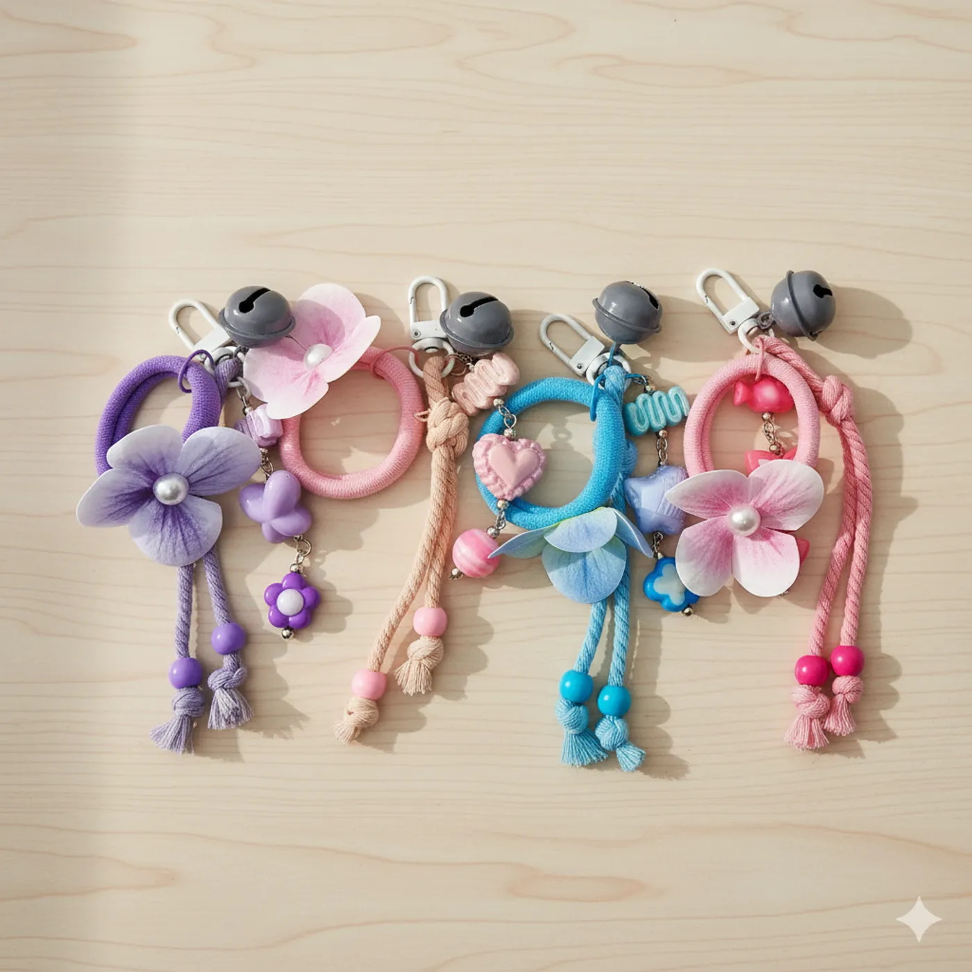 MHC Gantungan Kunci Tas- Blossom Charm- pink cantik — tampilan 6