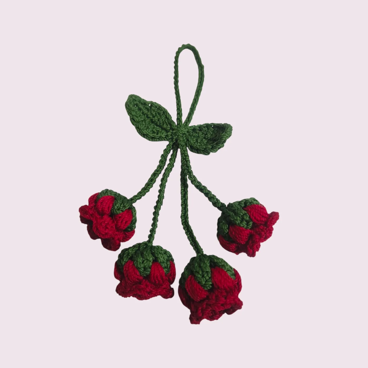 Crochet Flower Charm | Gantungan Rajut Bunga — tampilan 4