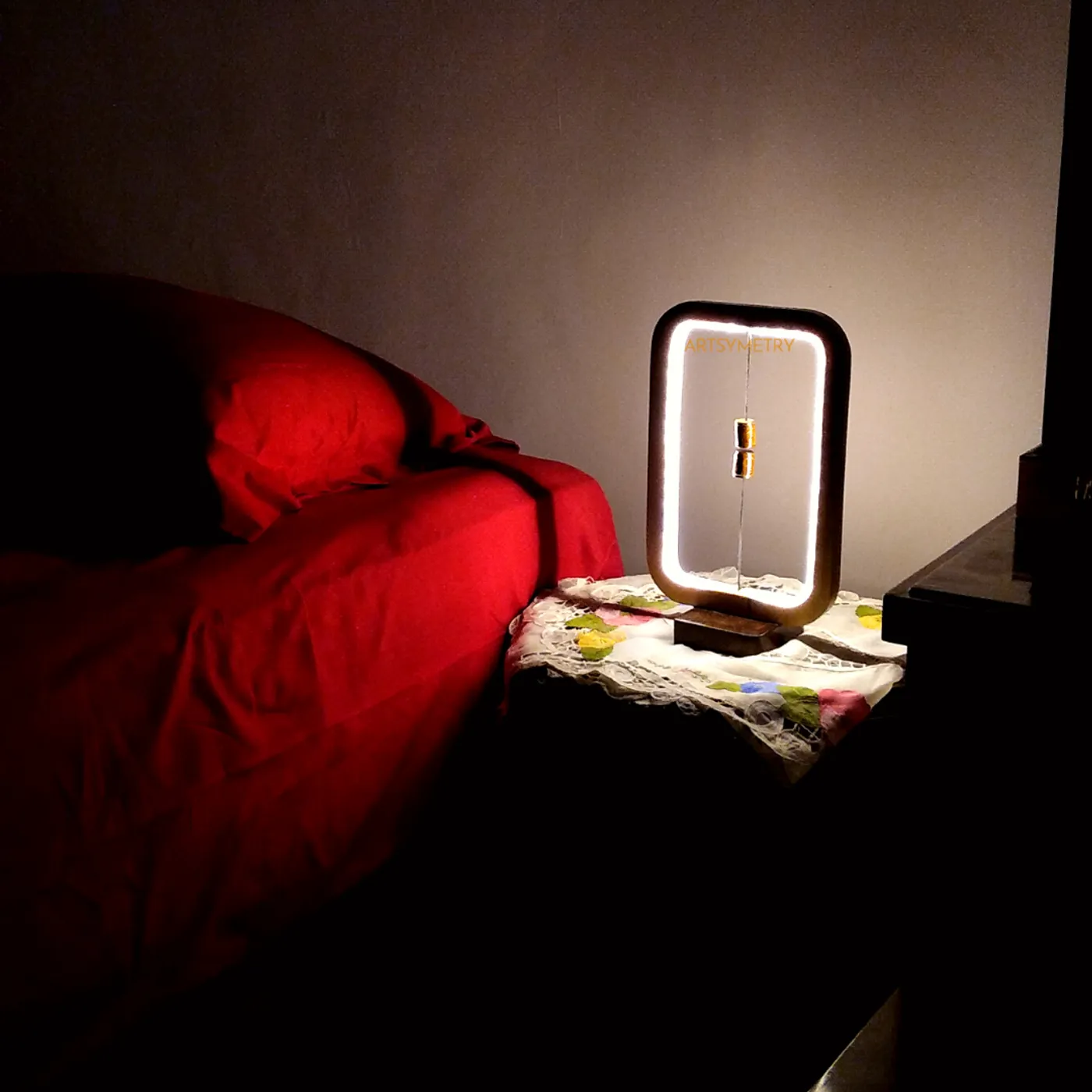 Balance Wooden Lamp - Tic Desk Lamp - Lampu Aesthetic — tampilan 3