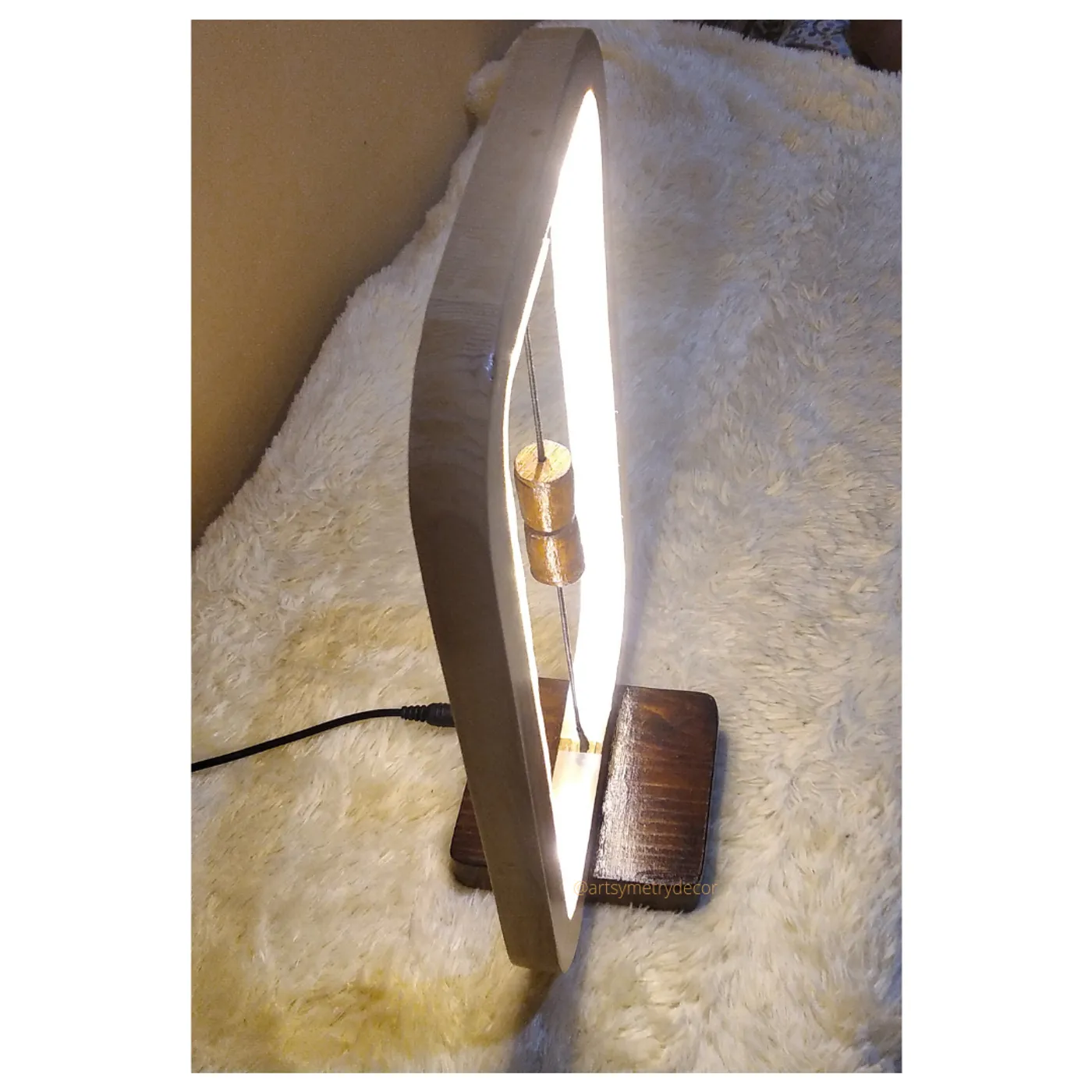 Balance Wooden Lamp - Tic Desk Lamp - Lampu Aesthetic — tampilan 2