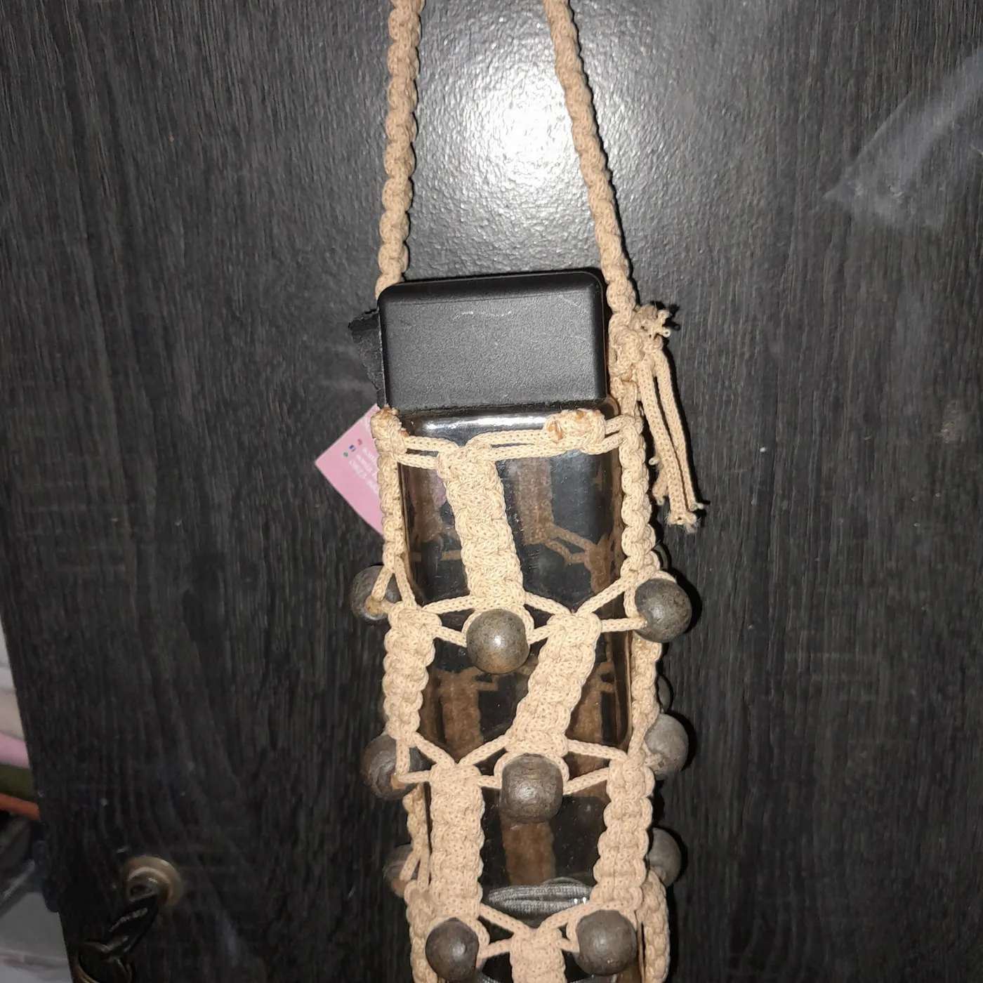 Tempat botol minum macrame — tampilan 2
