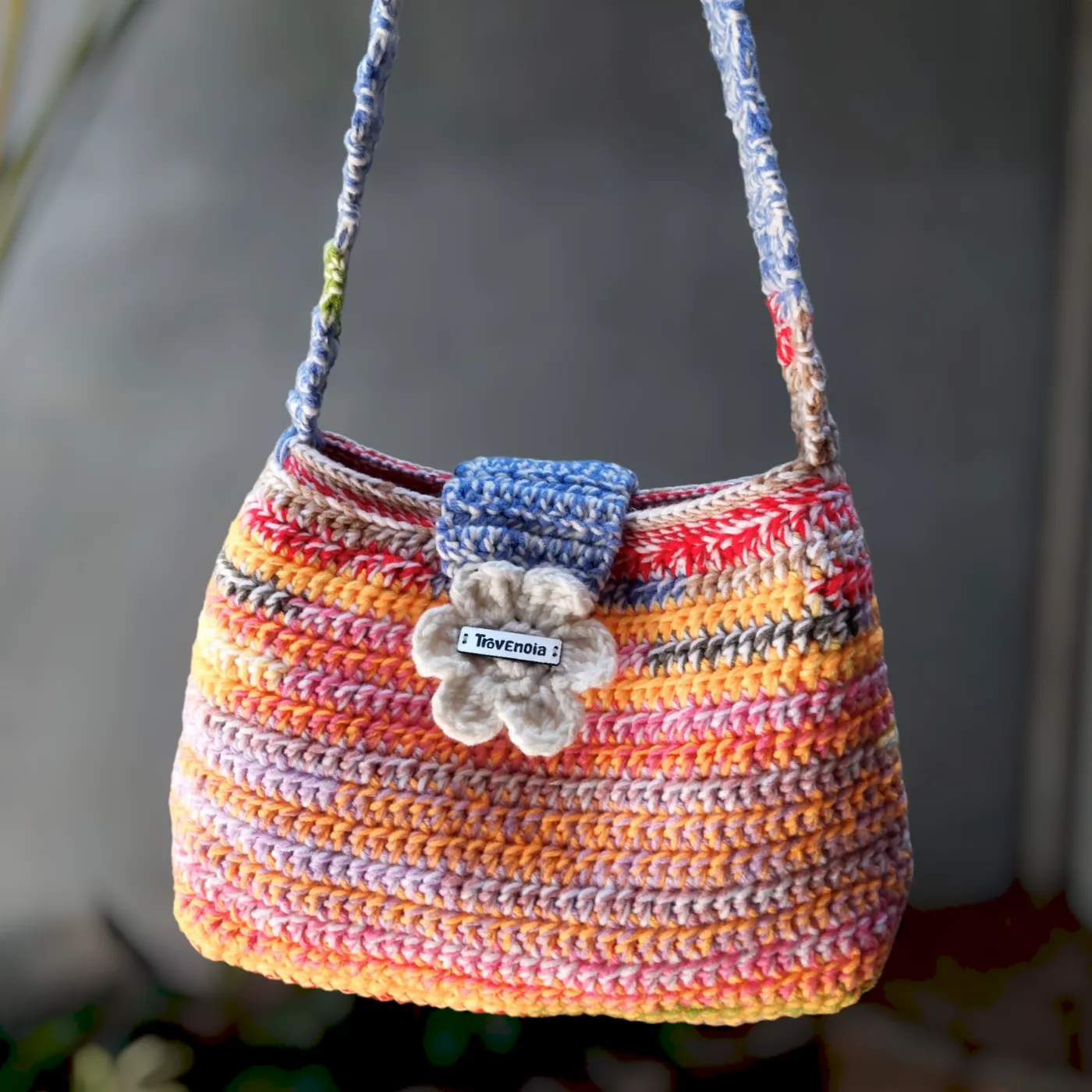 [Special price🔻] #onlyonce Tas Bahu Rajut Colorful — tampilan 2