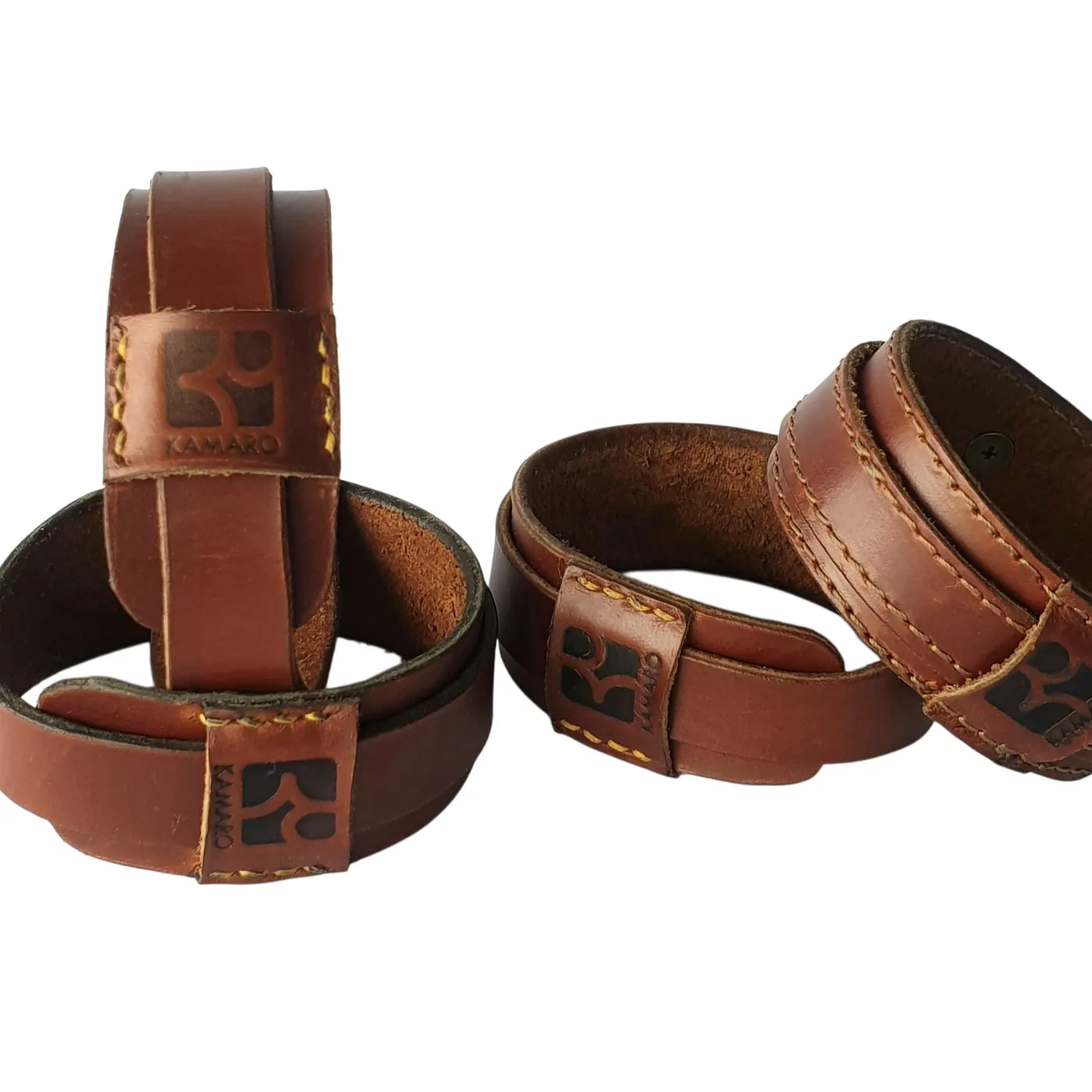 Leather Bracelet KAMARO (Natural) — tampilan 3