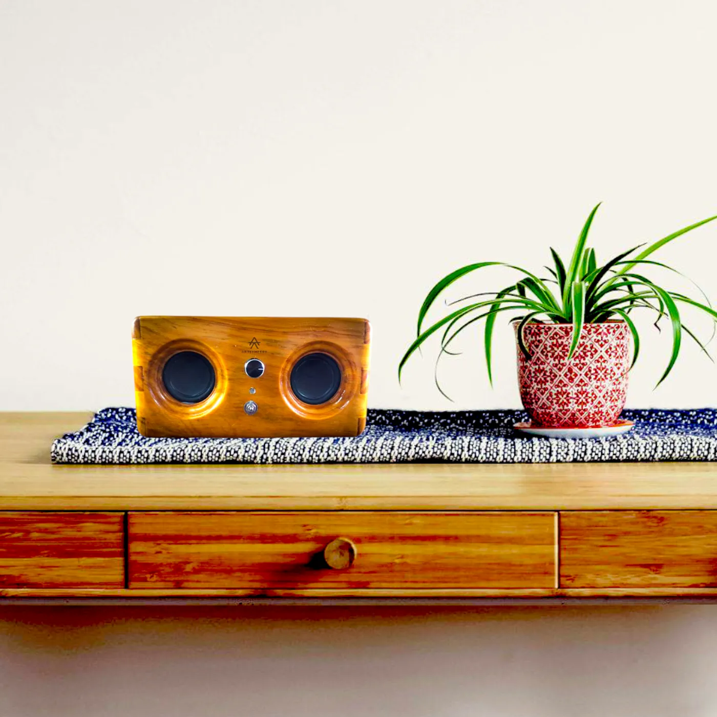 Bluetooth Wooden Speaker - Mini Loose Speaker - Speaker Kayu Aesthetic — tampilan 4