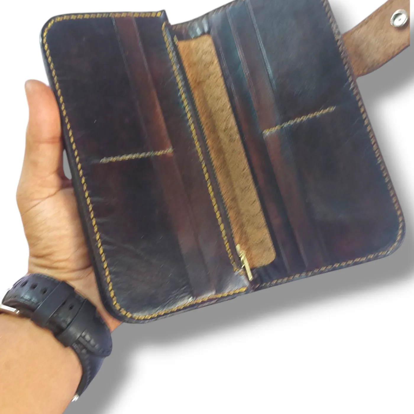 Biker Wallet Leather KAMARO — tampilan 3