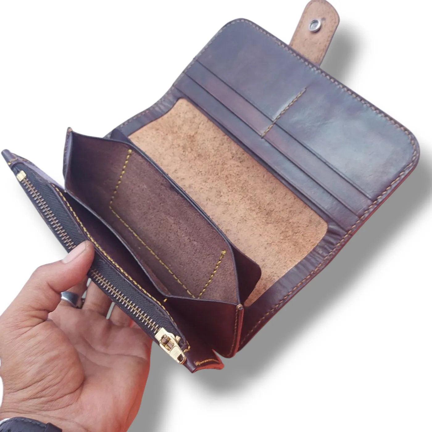 Biker Wallet Leather KAMARO — tampilan 4