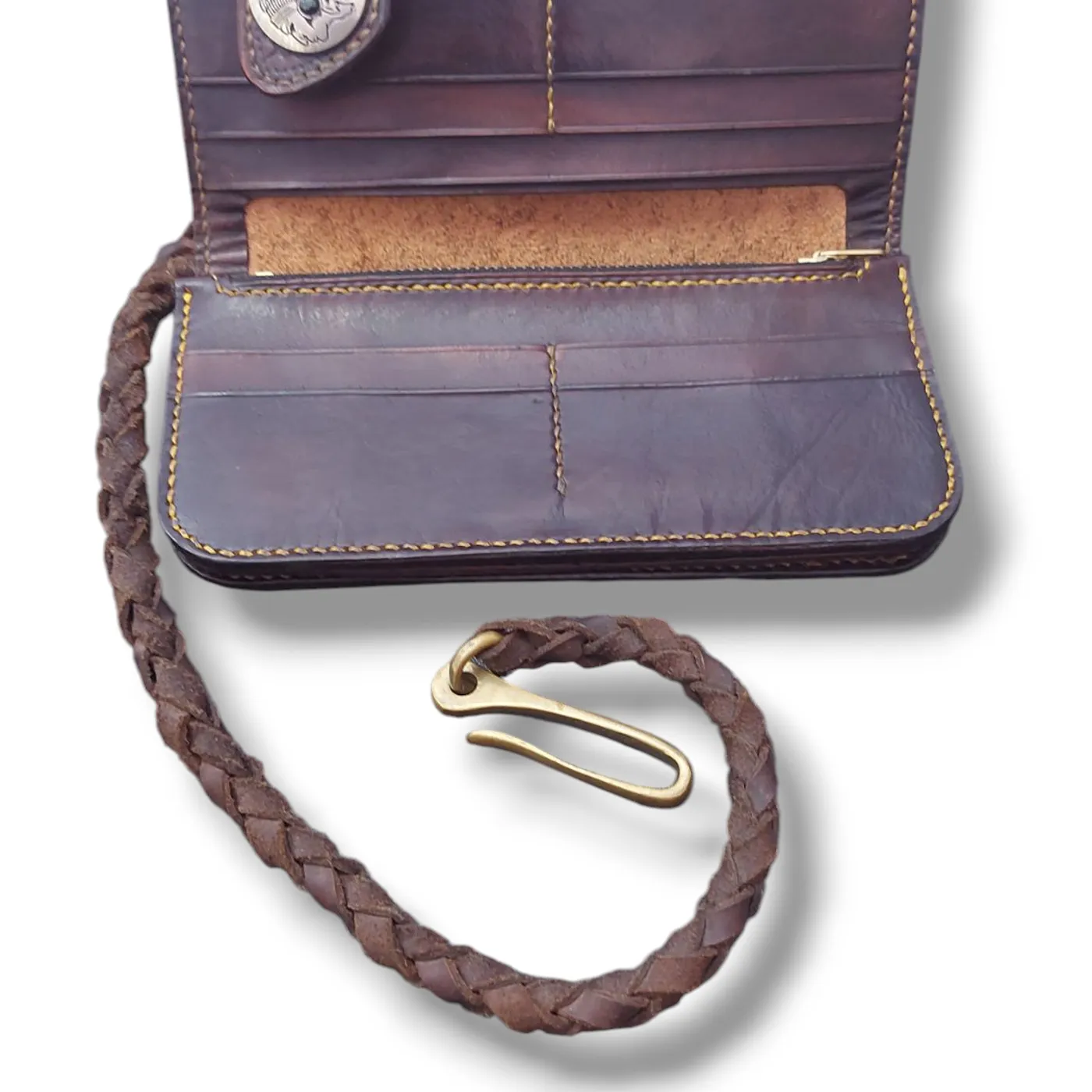 Biker Wallet Leather KAMARO — tampilan 2