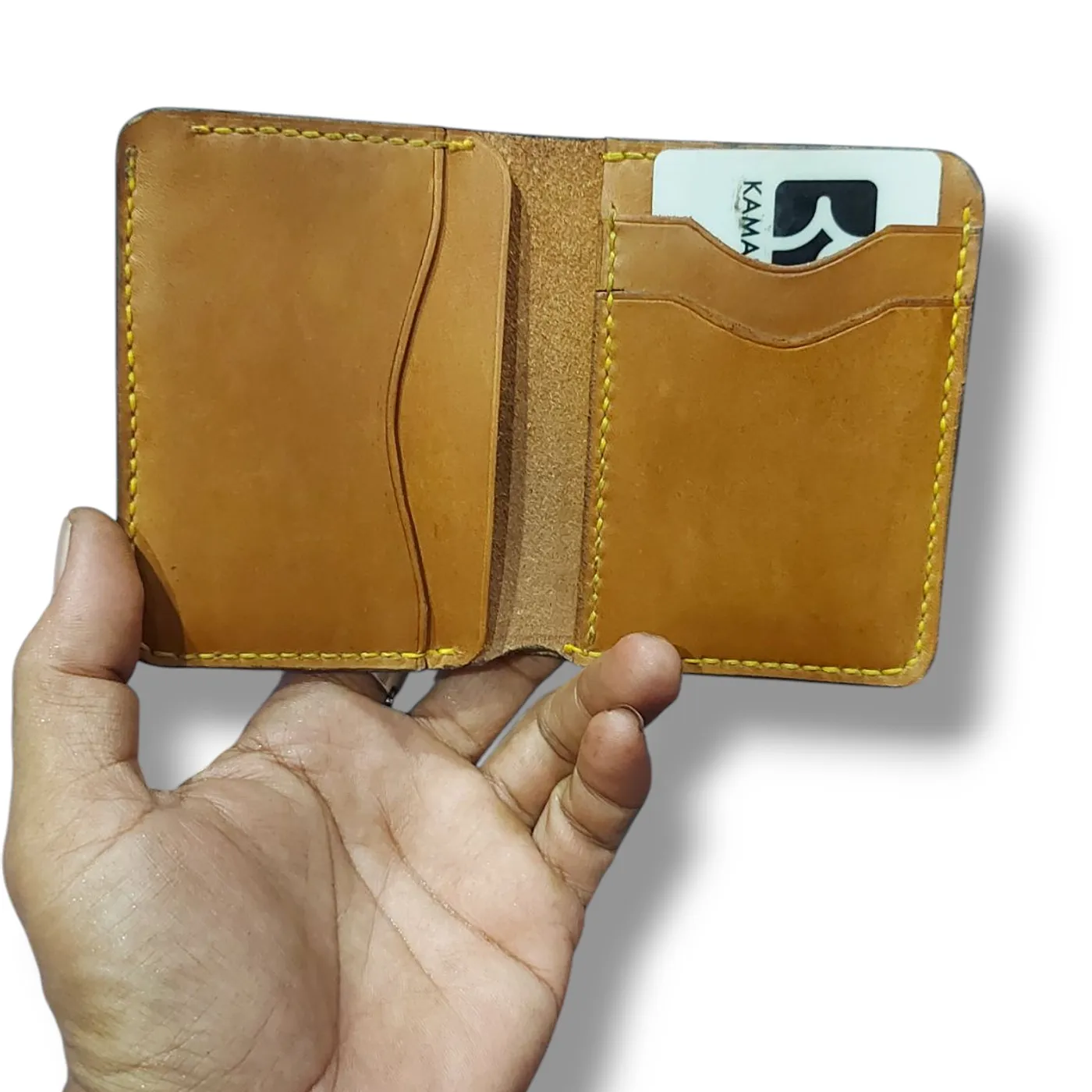 Minimalis Wallet KAMARO Tan — tampilan 3