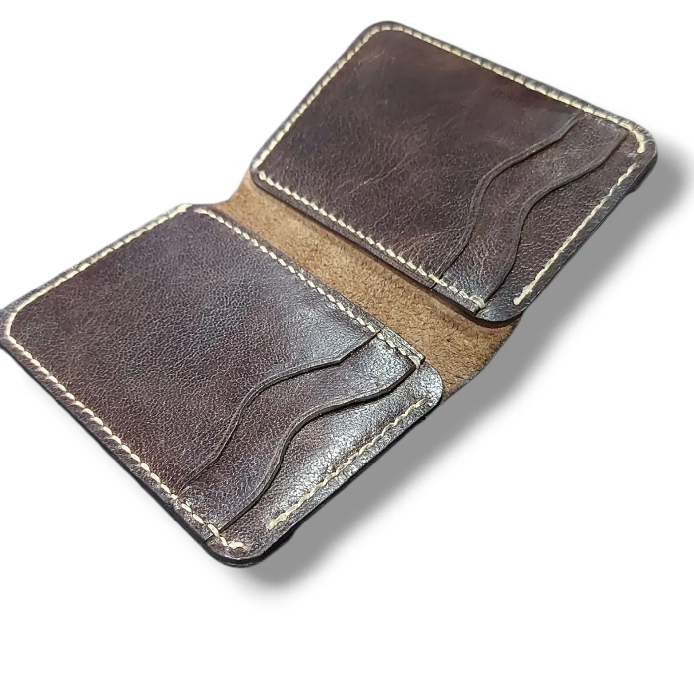 Minimalis Wallet KAMARO Dark Brown — tampilan 3