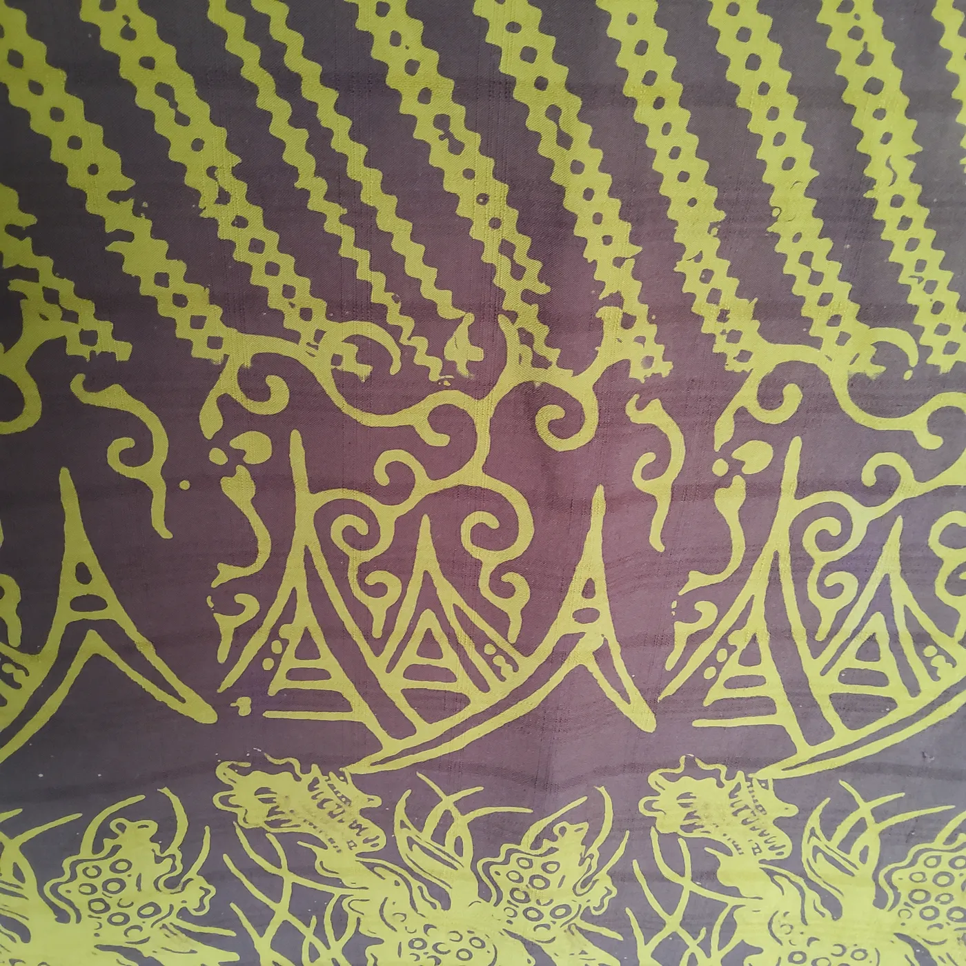 batik katun cap motif liris combi gonjong rumah gadang — tampilan 3