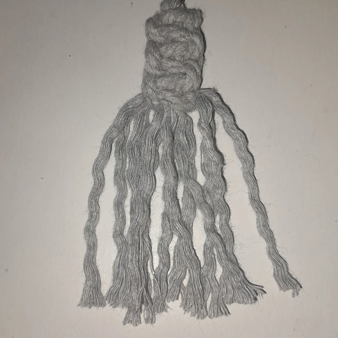 Ganci macrame abu-abu — tampilan 3