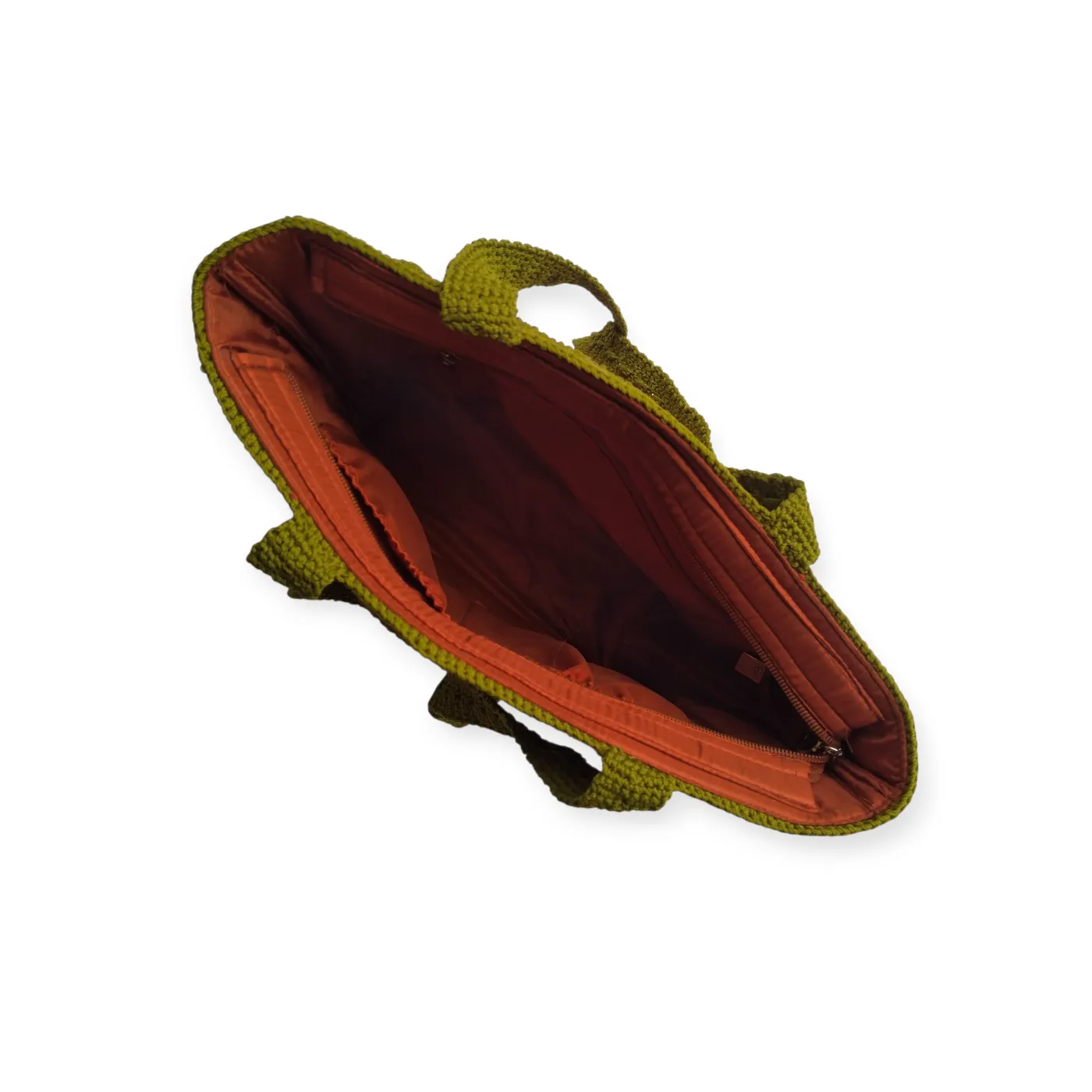 Tas rajut motif rumput — tampilan 3