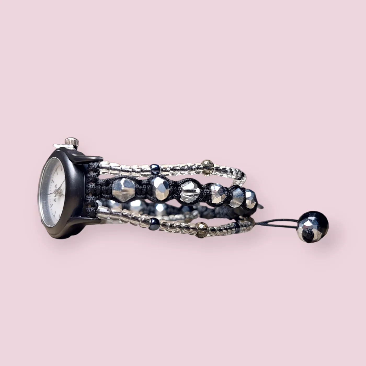 Jam Tangan Manik Serut | Beads Watch - Gloomy Glam — tampilan 3