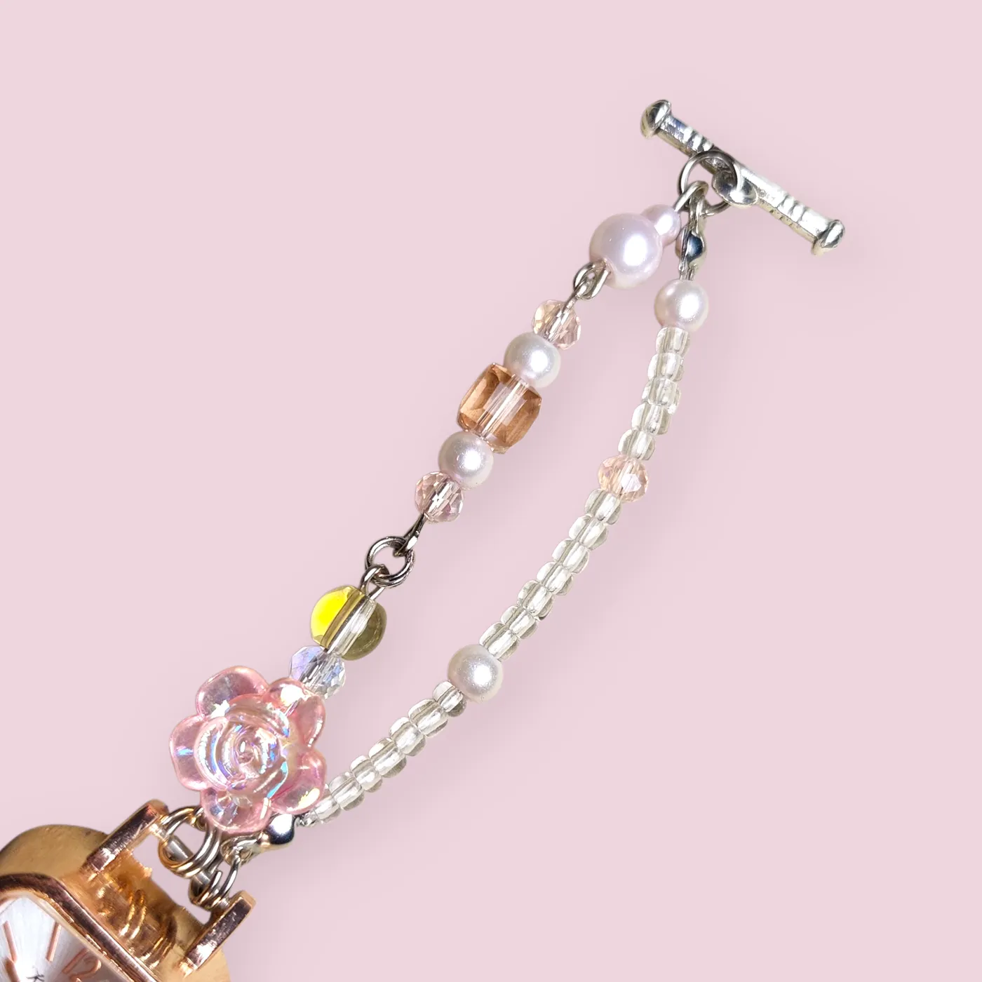 Jam Tangan Manik | Beads Watch - Peachy Glam — tampilan 6