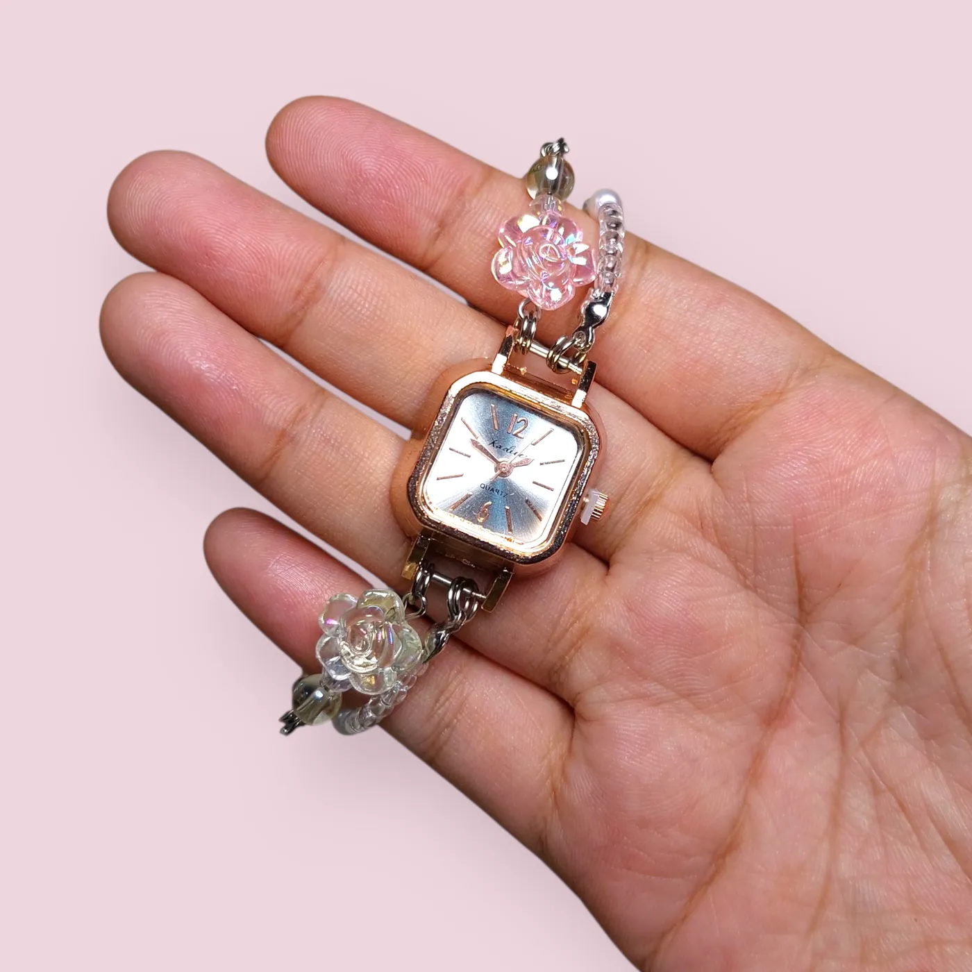 Jam Tangan Manik | Beads Watch - Peachy Glam — tampilan 3