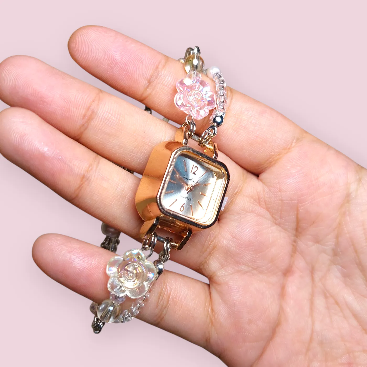 Jam Tangan Manik | Beads Watch - Peachy Glam — tampilan 2