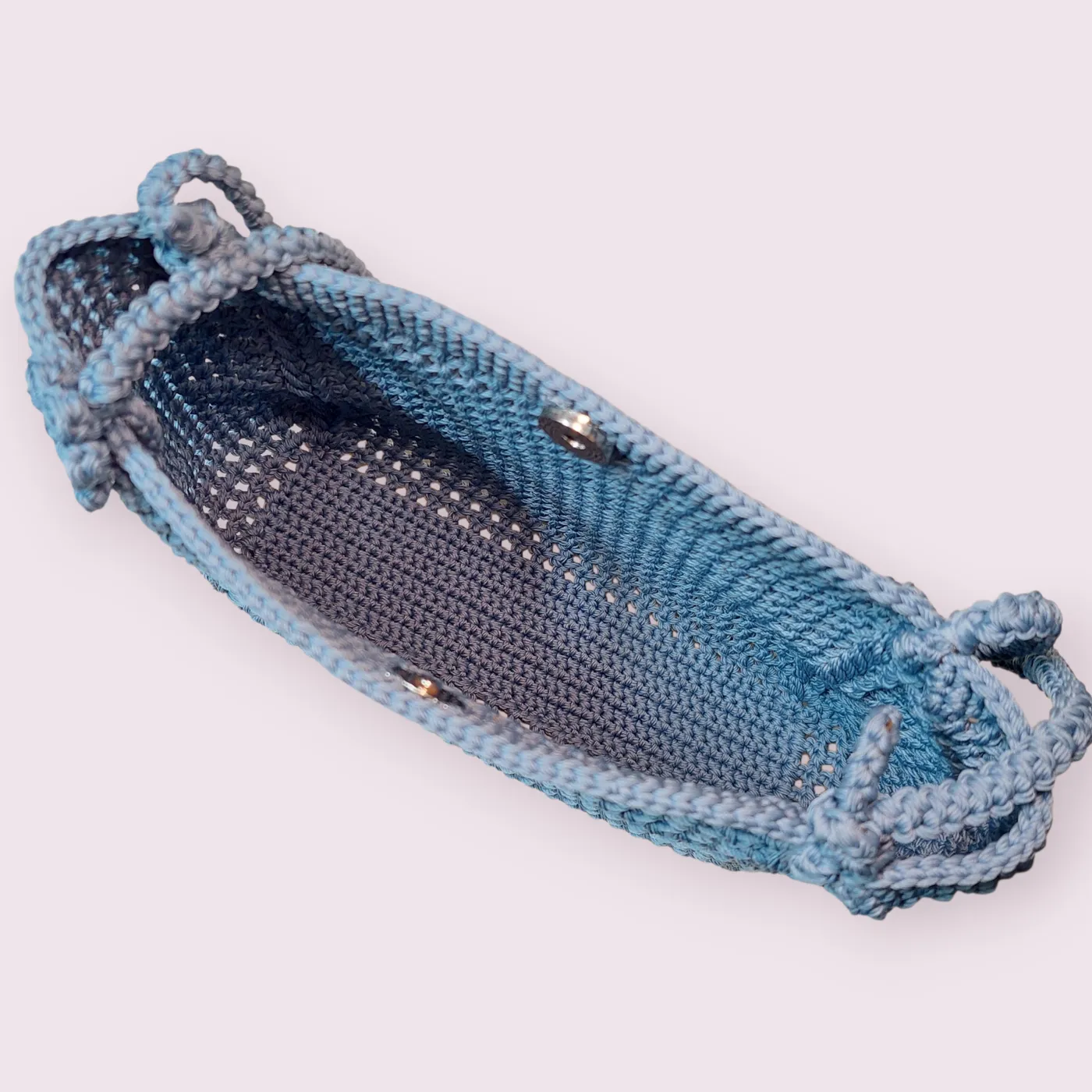 Tas Bahu Rajut (Shoulder Net Bag) - Biru — tampilan 6