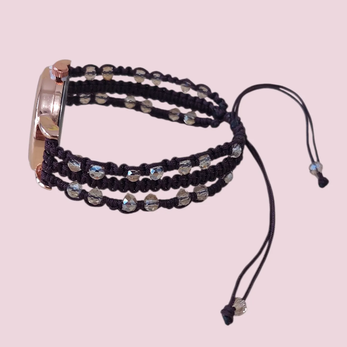 Jam Tangan Manik Serut | Beaded Watch - Mocha Loop — tampilan 2
