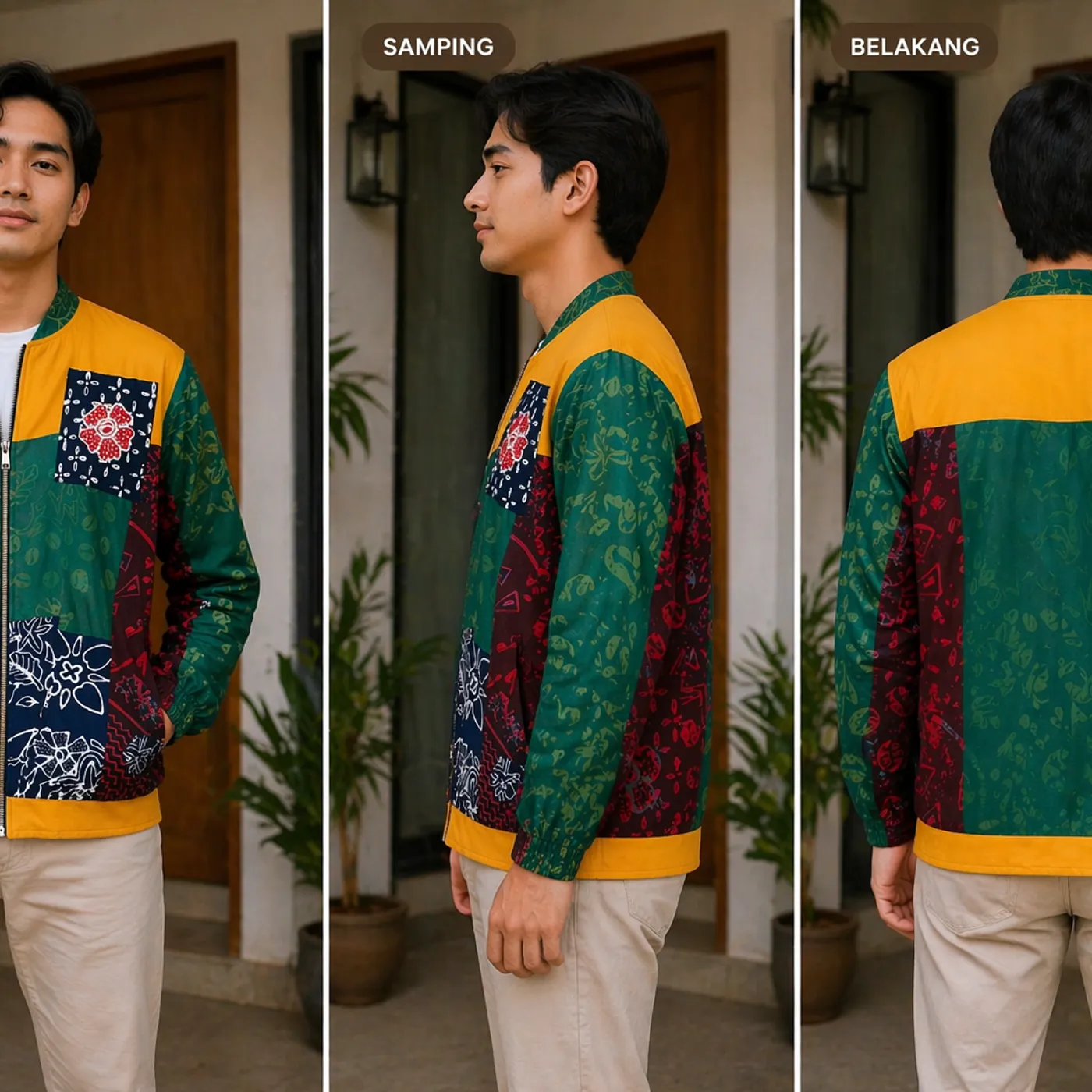 READYYYYY!!! Jaket Batik (Green Elara) — tampilan 2