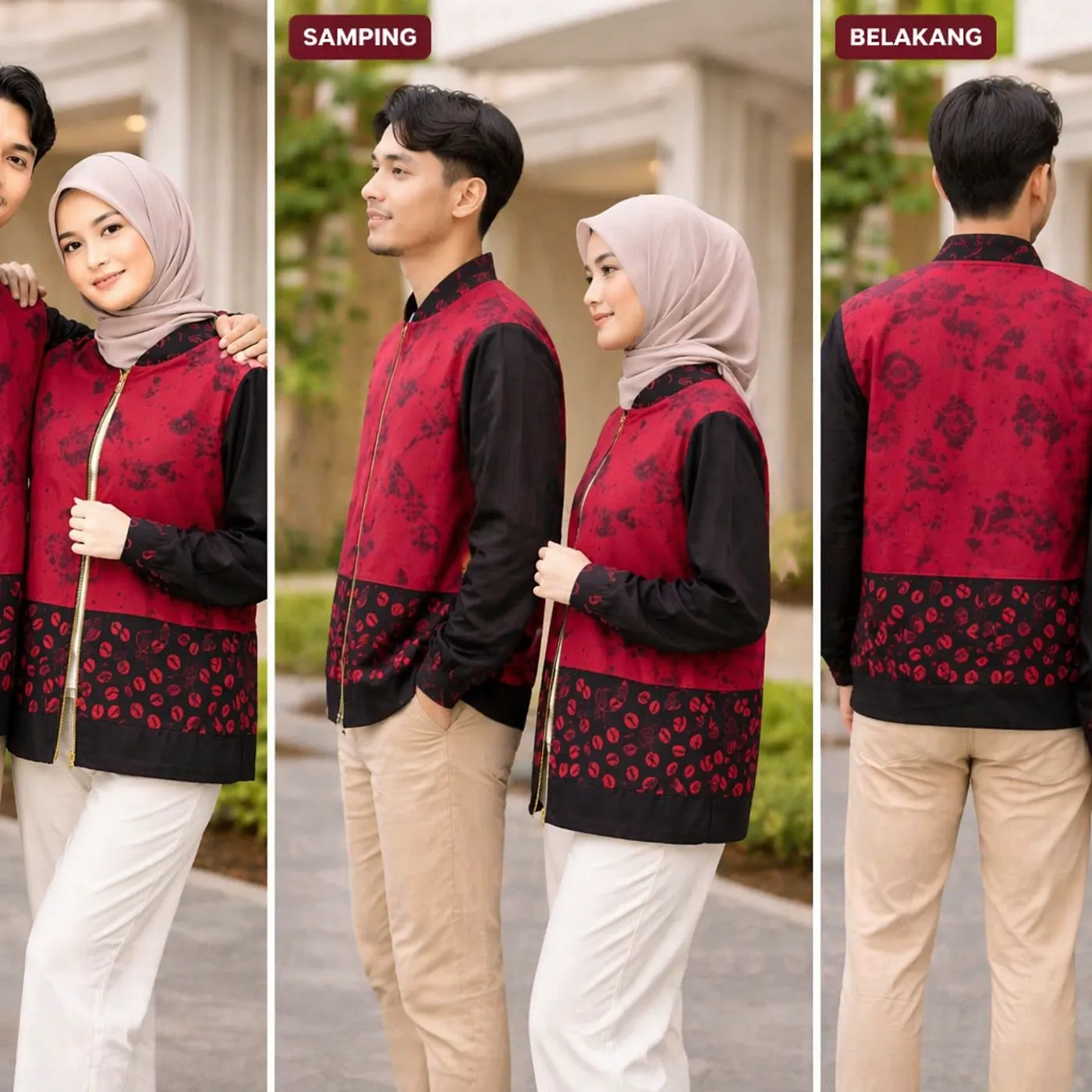 READYYYYY!!! Jaket Batik (Velvet Rose) — tampilan 2