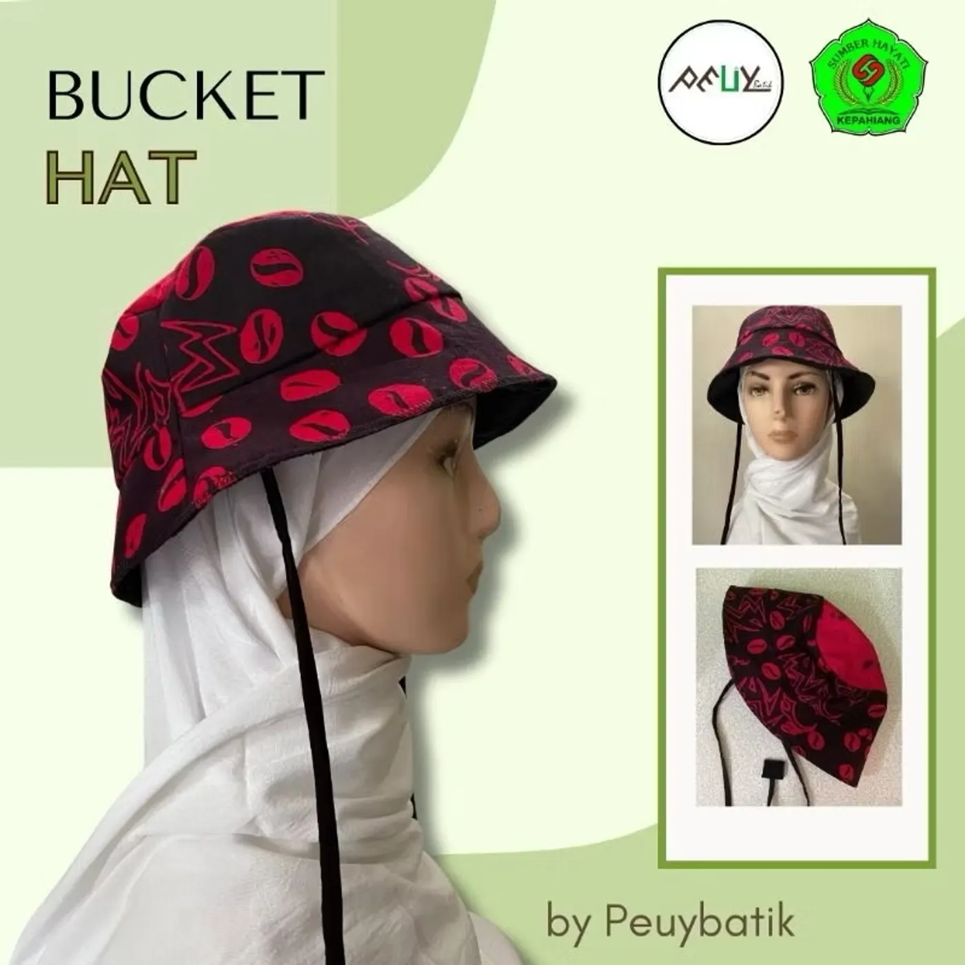 Topi Rimbawan Motif Batik Tulis — tampilan 2