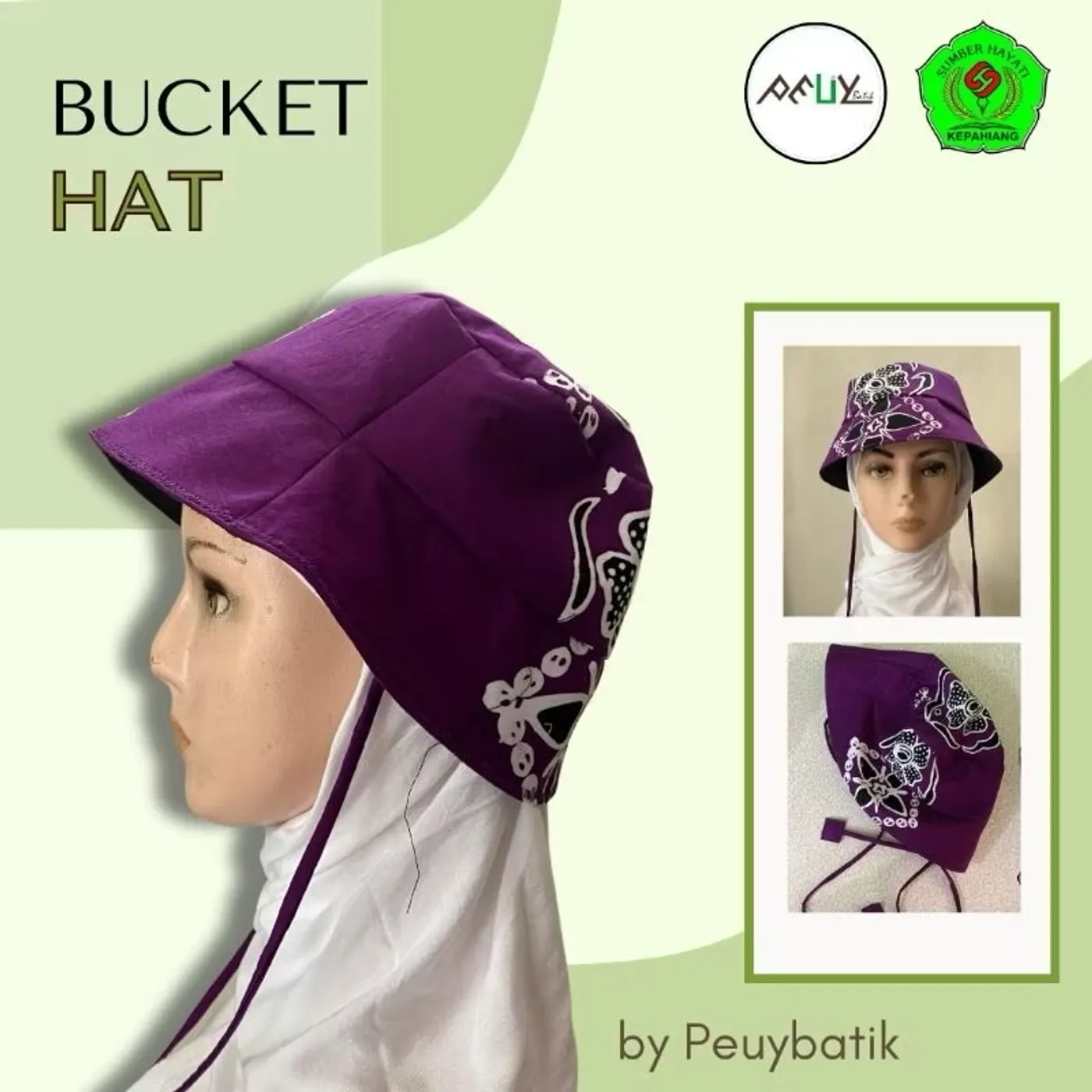 Topi Rimbawan Motif Batik Tulis — tampilan 3