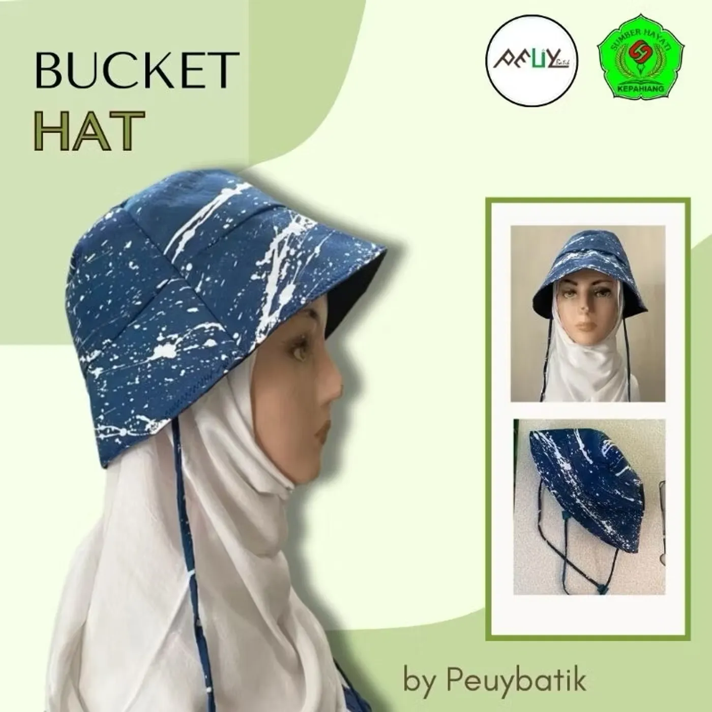 Topi Rimbawan Motif Batik Tulis — tampilan 6