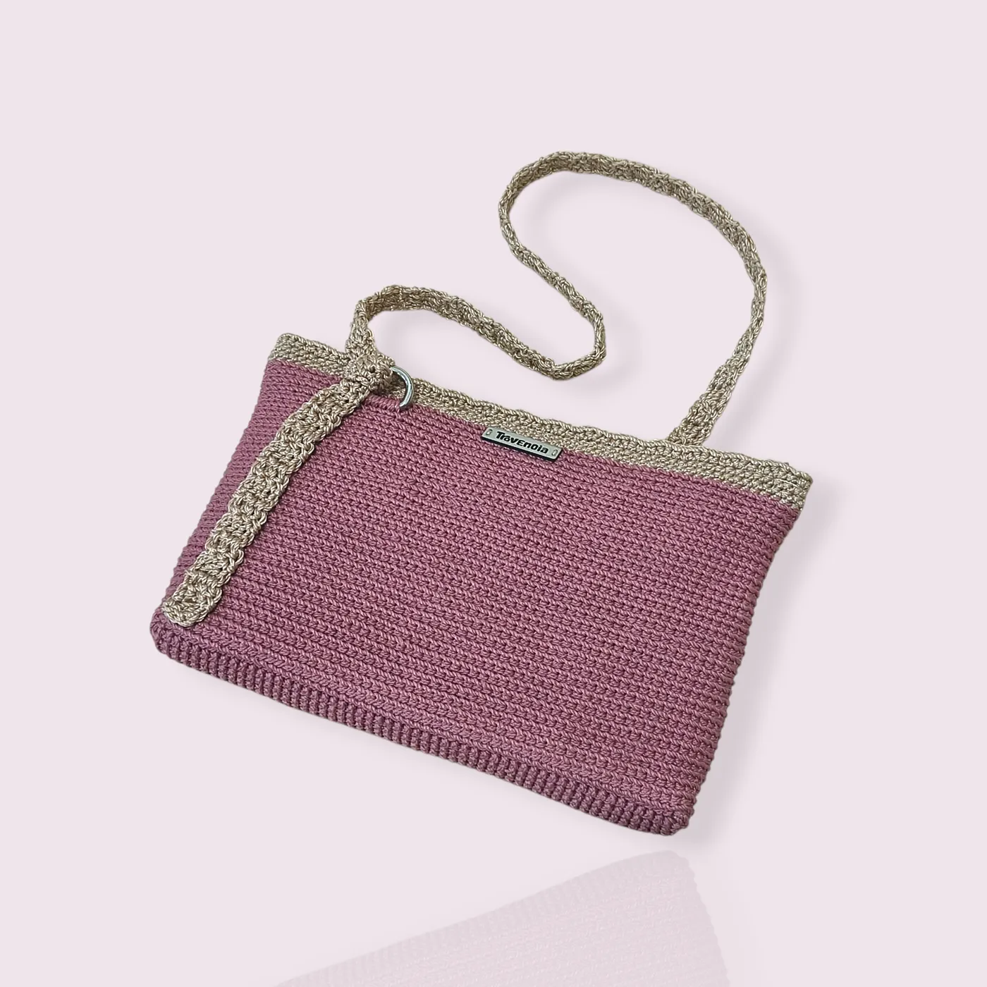 [SALE!] Tas Bahu Rajut | Crochet Shoulder Bag - Coastal Blush — tampilan 2