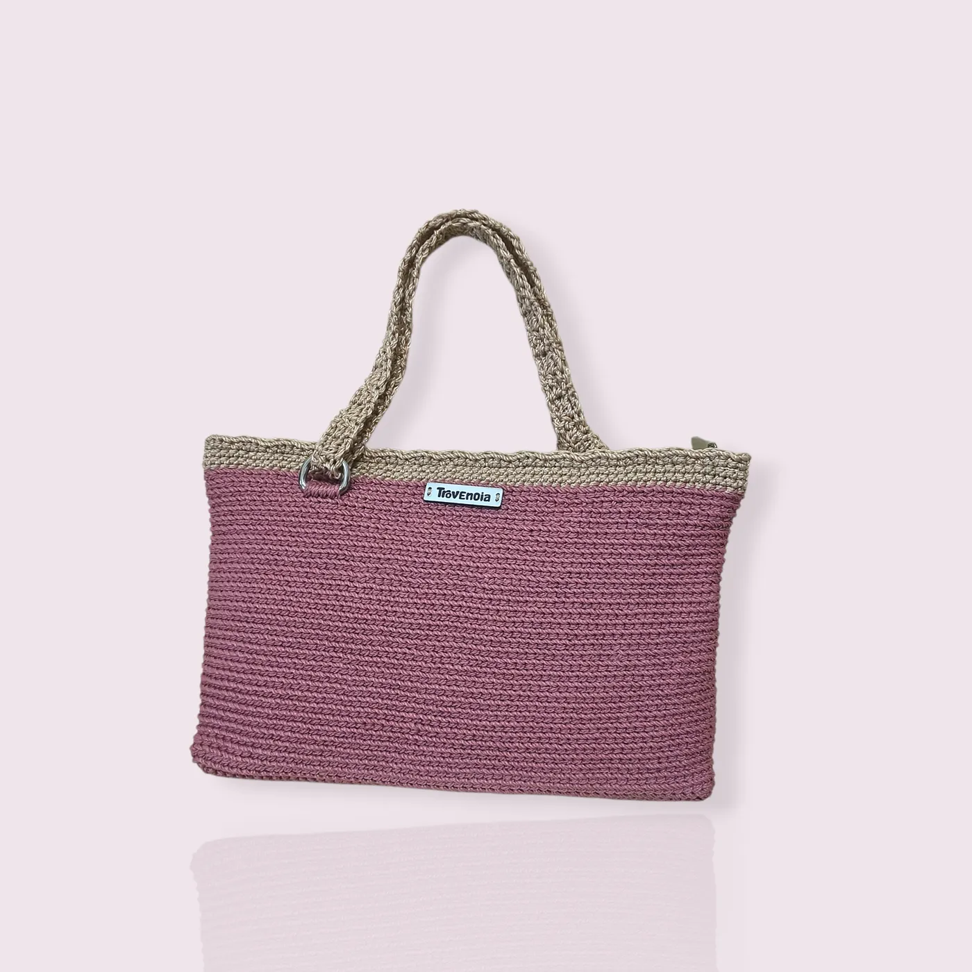 [SALE!] Tas Bahu Rajut | Crochet Shoulder Bag - Coastal Blush — tampilan 4
