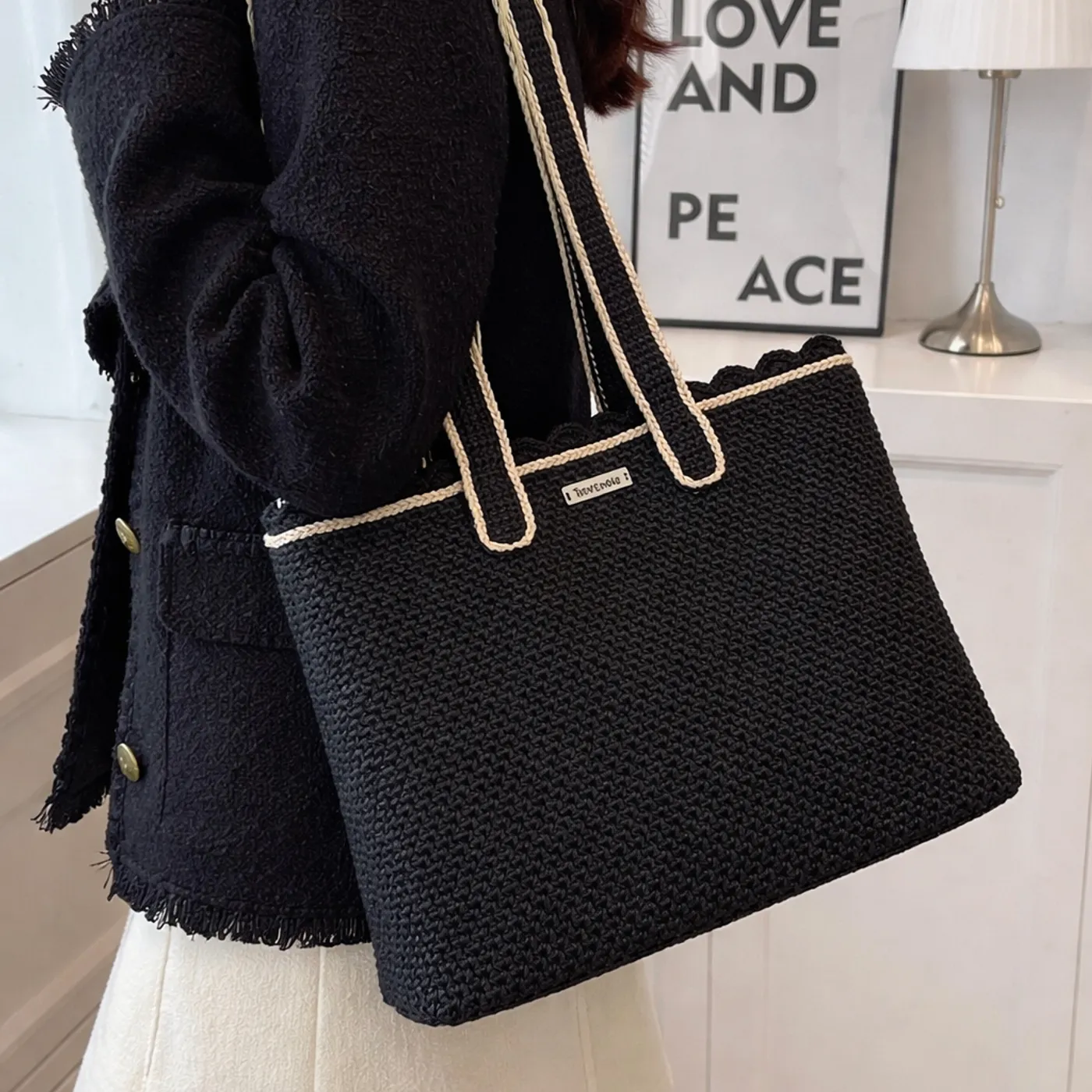 Totepack Crochet | Tas Rajut Konvertibel 2in1 - Switchloop Totepack — tampilan 8