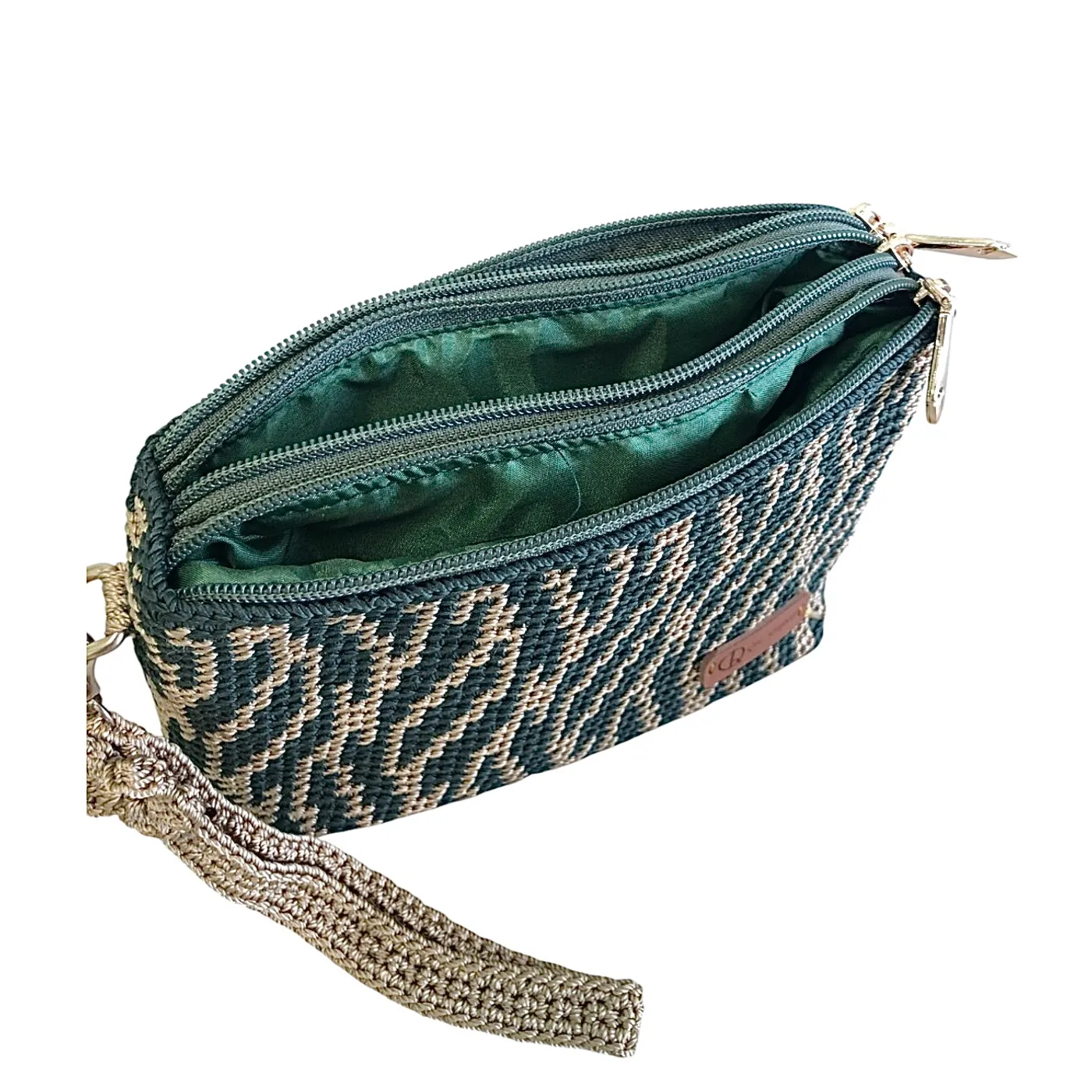 Tas Dompet Motif (3 Zipper) — tampilan 2