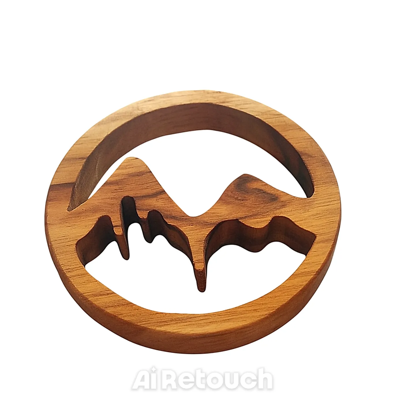 Wooden Key Chain - Nature - Souvenir Gantungan Kunci Kayu — tampilan 4