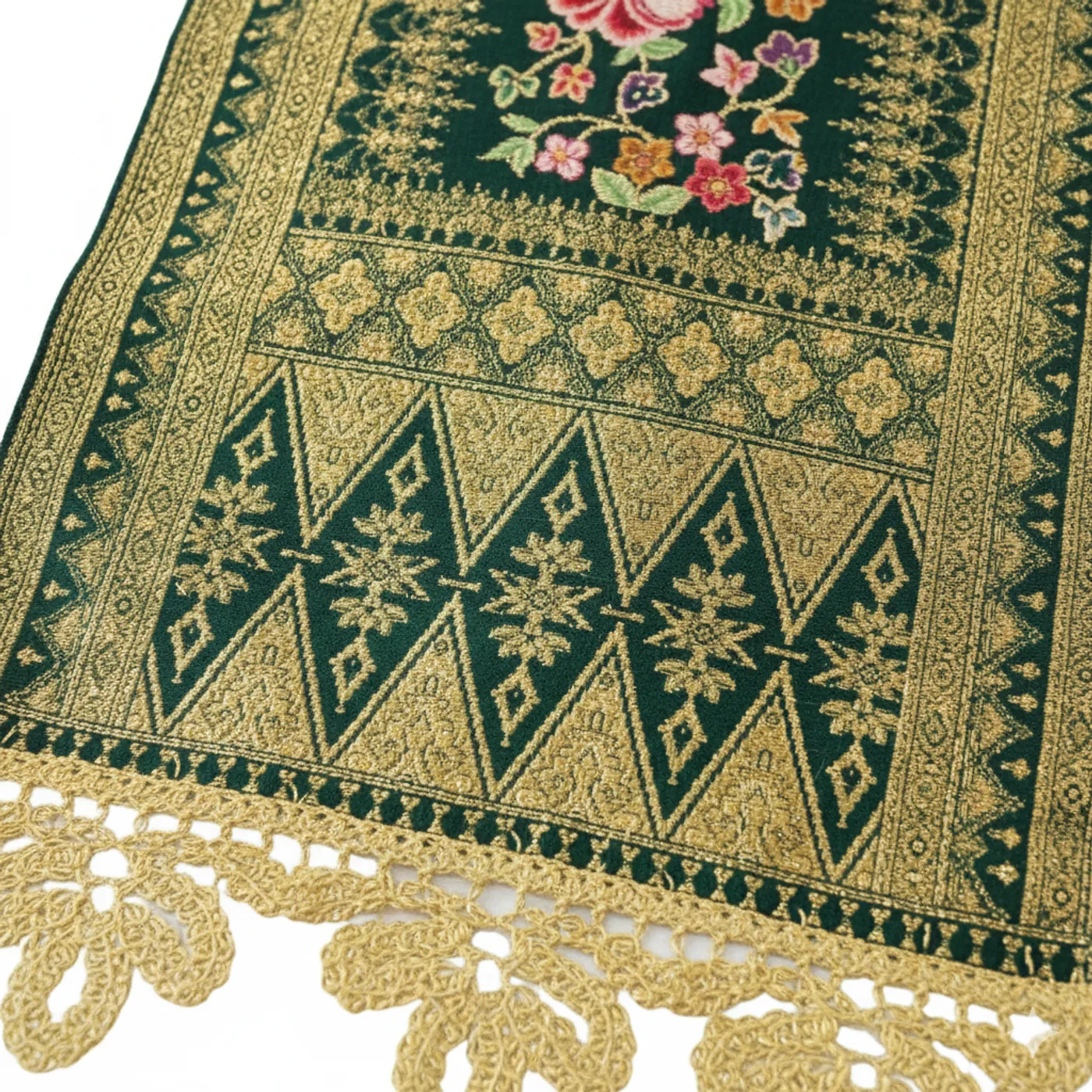 Songket dan Selendang Tabur Kristal Kepala Peniti Pandai Sikek — tampilan 2