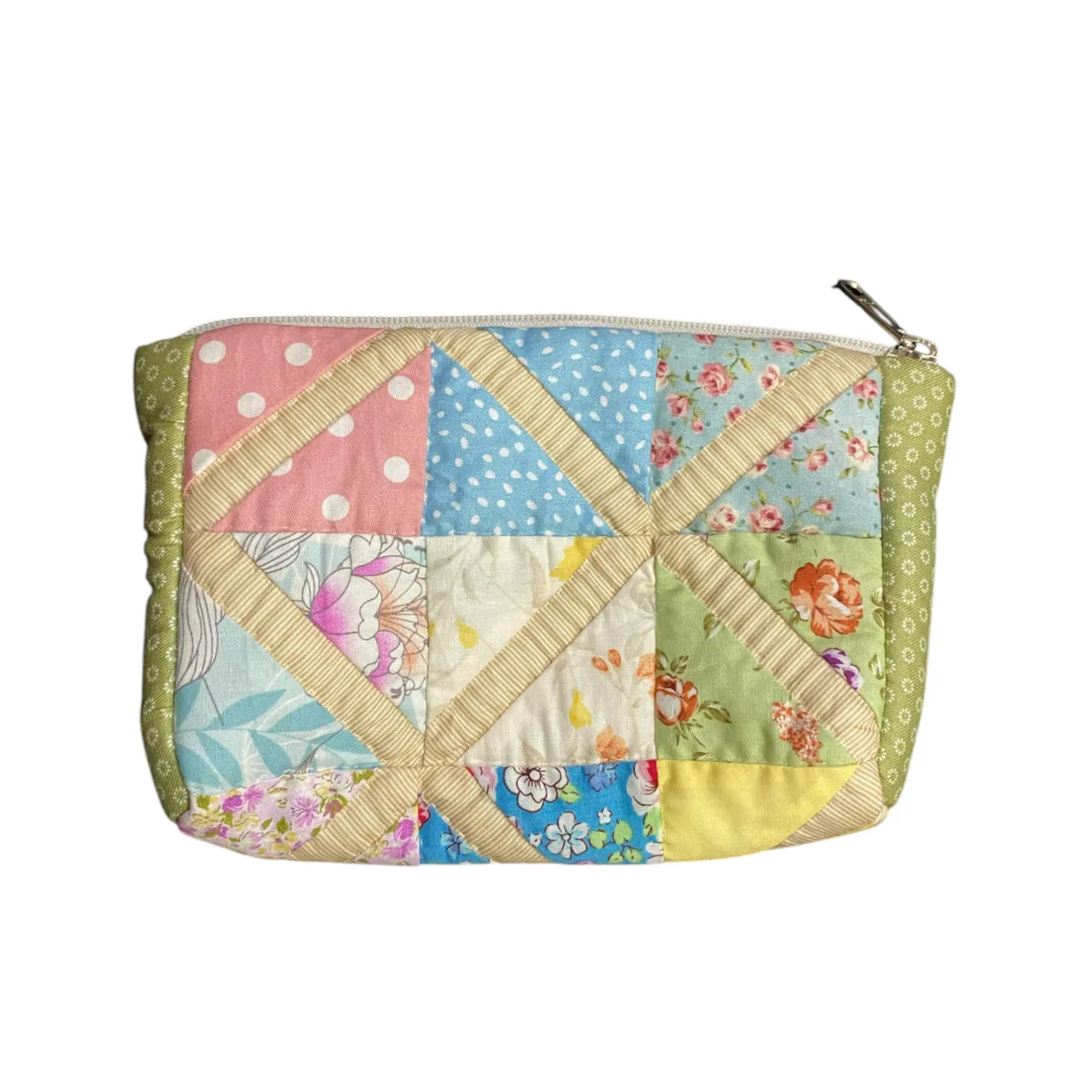 Pouch patchwork triangle — tampilan 2