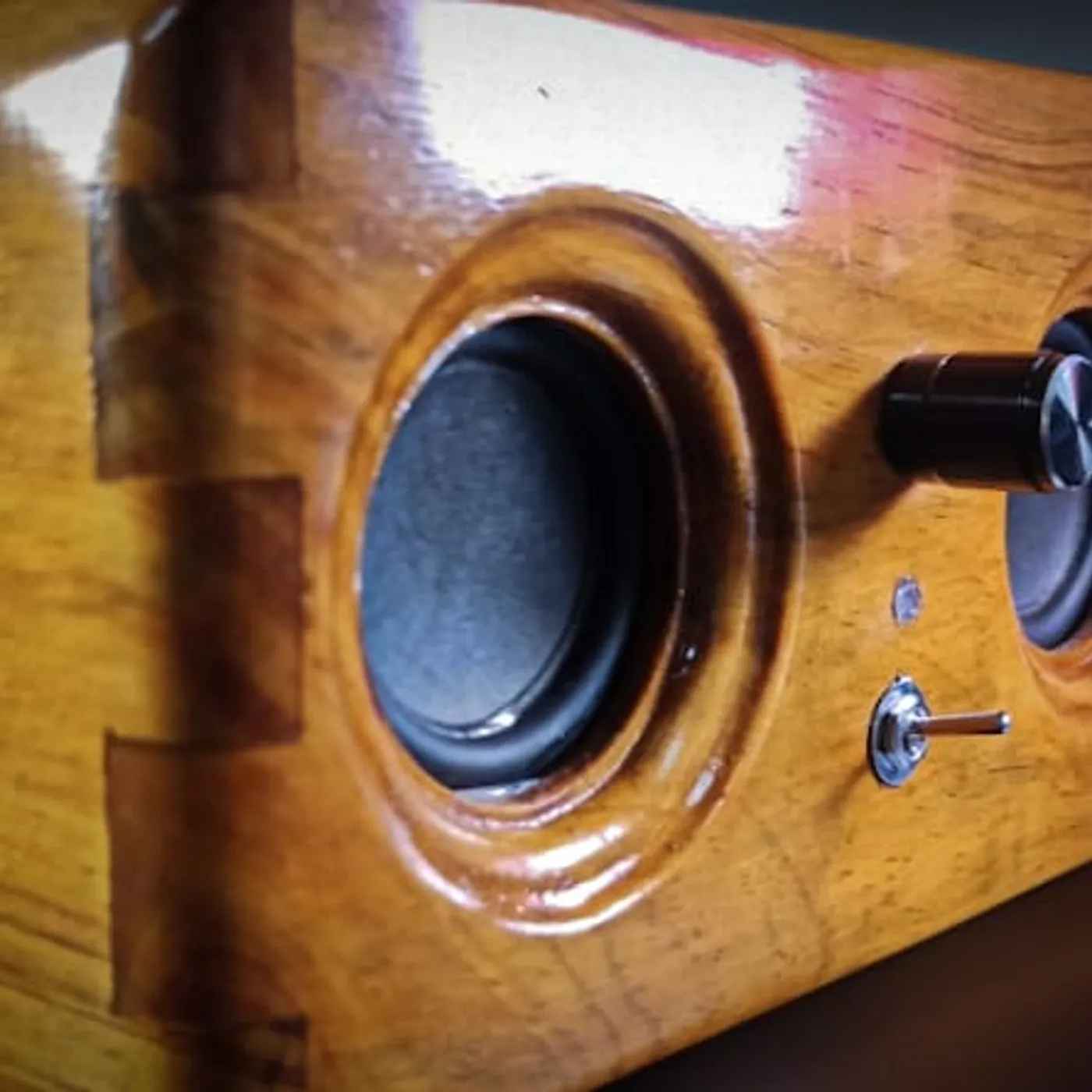 Bluetooth Wooden Speaker - Mini Loose Speaker - Speaker Kayu Aesthetic — tampilan 2